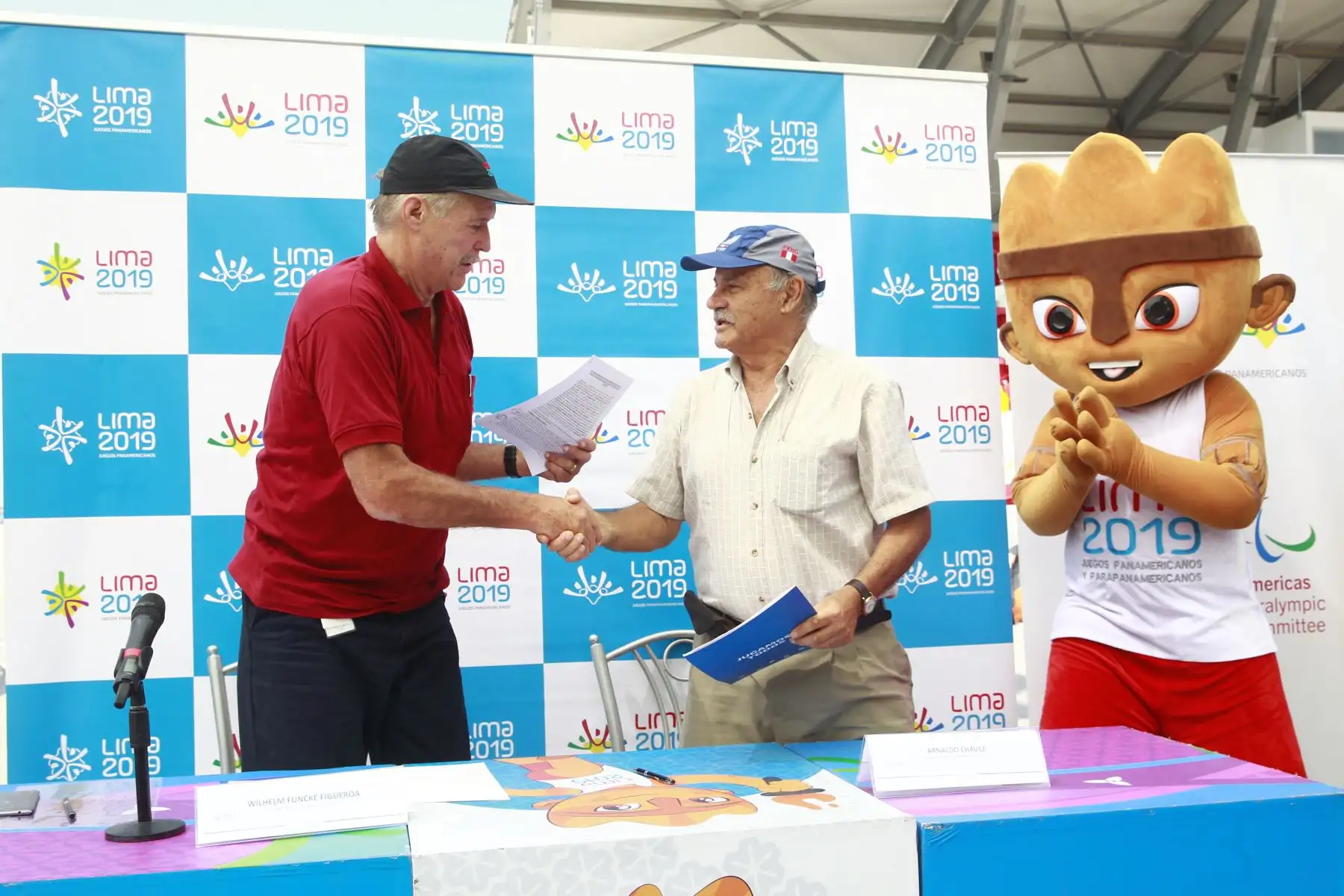 En el marco de Panamericanos Lima 2019 se hace entrega de canchas de pelota vasca y paleta frontón a la Federación Peruana de Paleta Frontón. Foto: ANDINA/Eddy Ramos