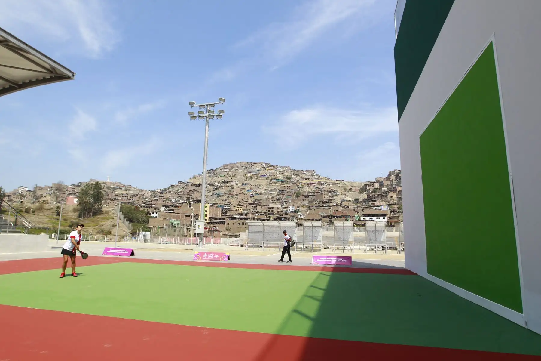 En el marco de Panamericanos Lima 2019 se hace entrega de canchas de pelota vasca y paleta frontón a la Federación Peruana de Paleta Frontón. Foto: ANDINA/Eddy Ramos