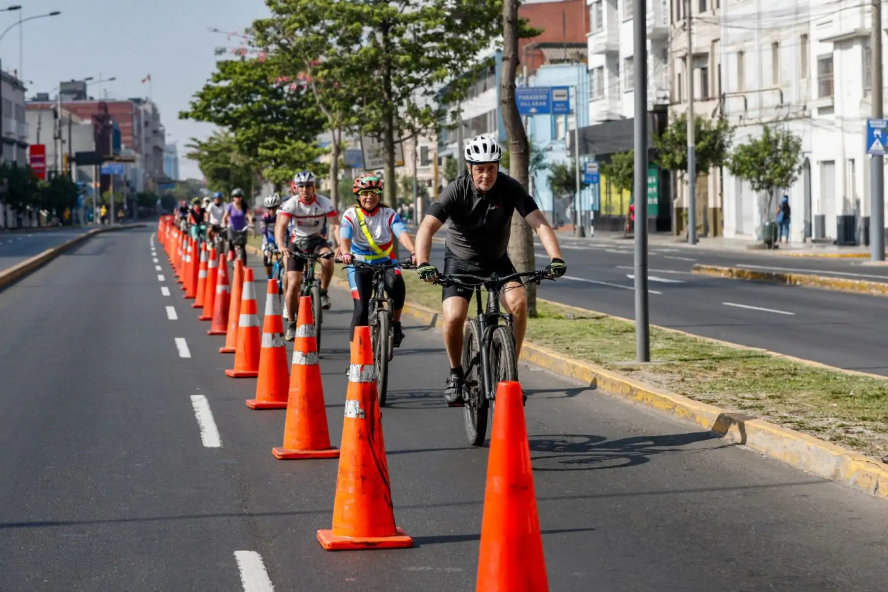Inauguran ciclovía en Centro Histórico de Lima. Foto: Andina/Difusión