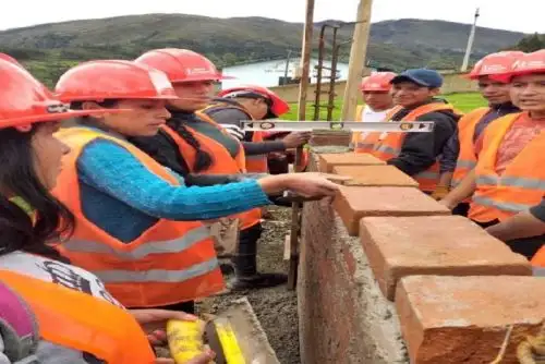 60 jóvenes huanuqueños tendrán la oportunidad de acceder a puestos de trabajo en empresas del rubro construcción y transporte pesado, tras culminar la capacitación técnico productiva brindada por el programa Jóvenes Productivos del Ministerio de Trabajo y Promoción del Empleo (MTPE), como ayudantes de albañilería y operarios de maquinaria pesada.