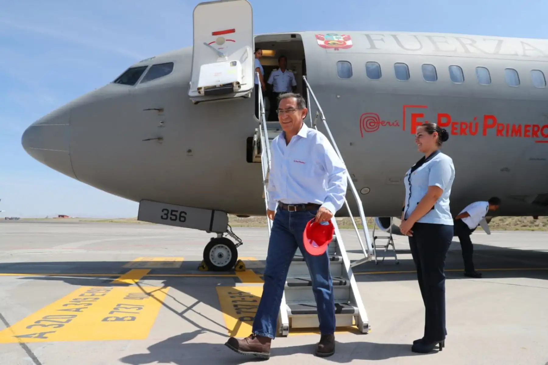 Jefe de Estado llega a la región Arequipa donde cumplirá una nutrida agenda de trabajo. Foto: ANDINA/ Prensa Presidencia