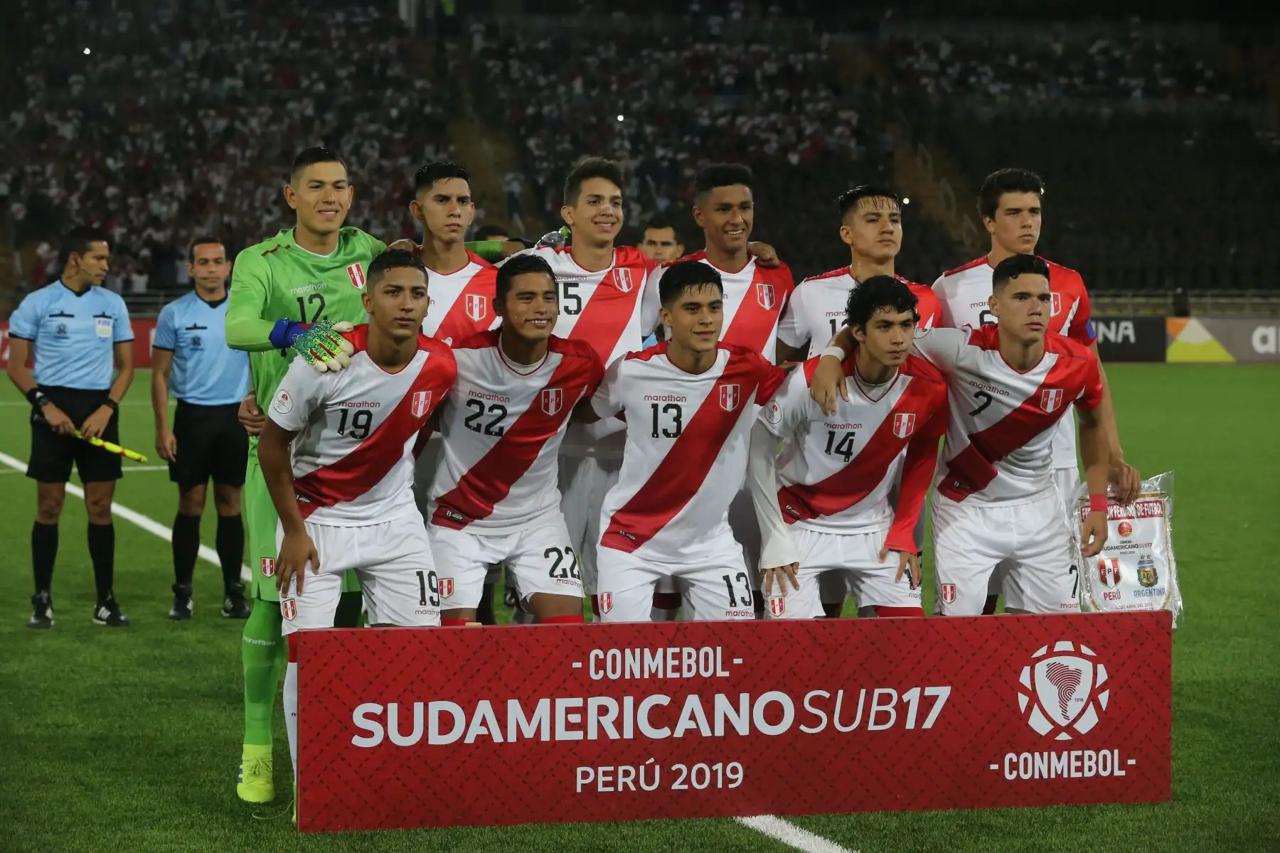 Perú vs. Argentina disputan  en el estadio UNMSM en la final del Sudamericano Sub 17. Foto: ANDINA/Jhony Laurente