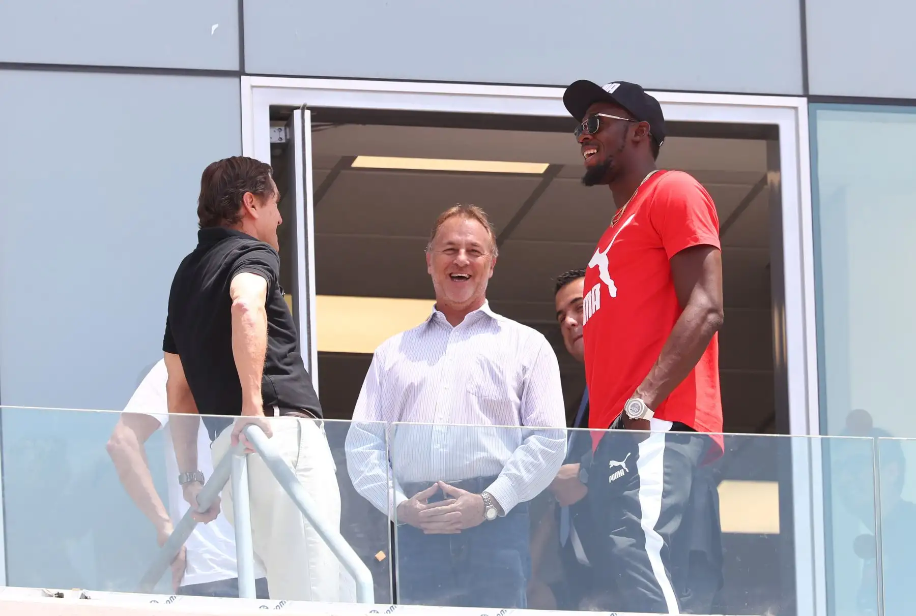 Usain Bolt dejó su huella en la nueva pista atlética de la Videna. Foto: ANDINA/Norman Cordova Usain Bolt dejó su huella en la nueva pista atlética de la Videna. Foto: ANDINA/Norman Cordova
