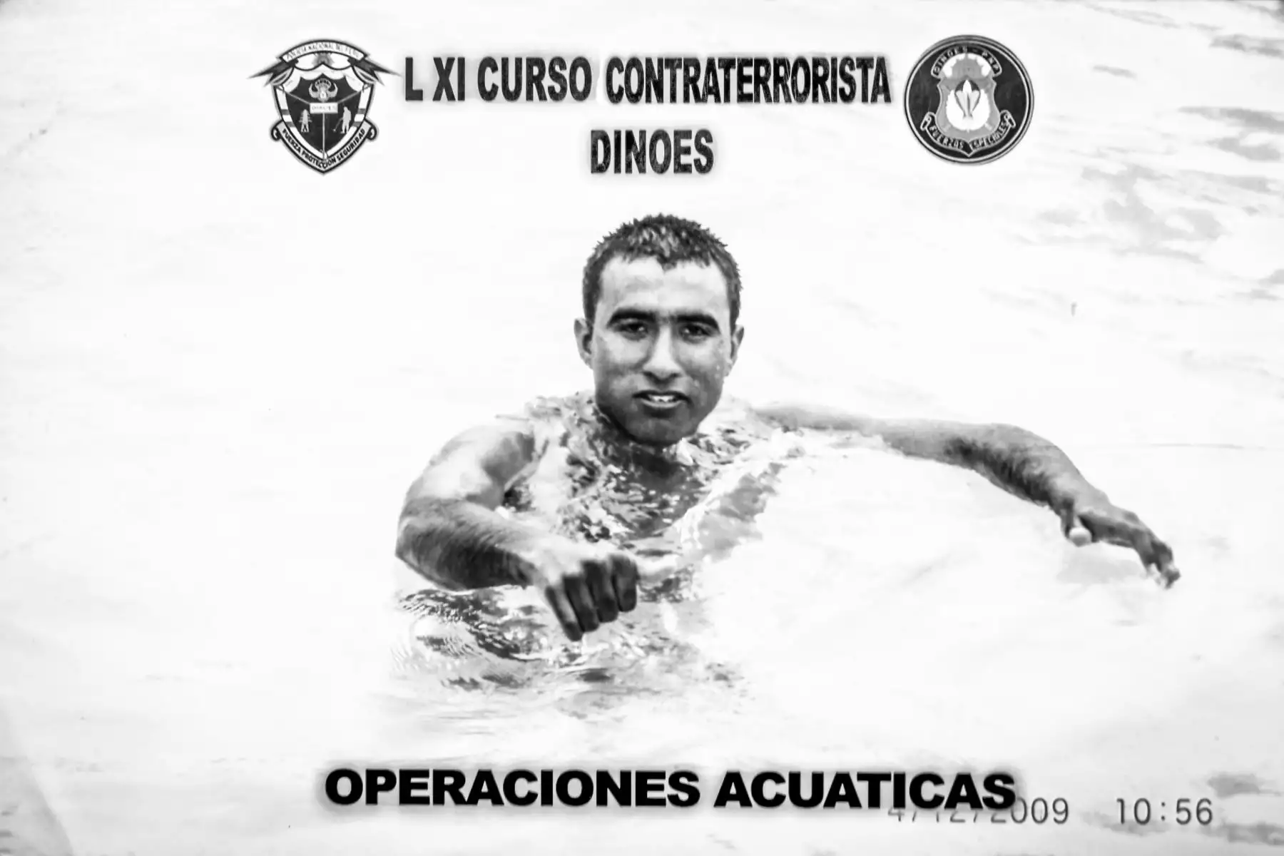 Jorge Arcela en su época de servicio en la Policía Nacional del Perú. Foto: ANDINA/Luis Iparraguirre