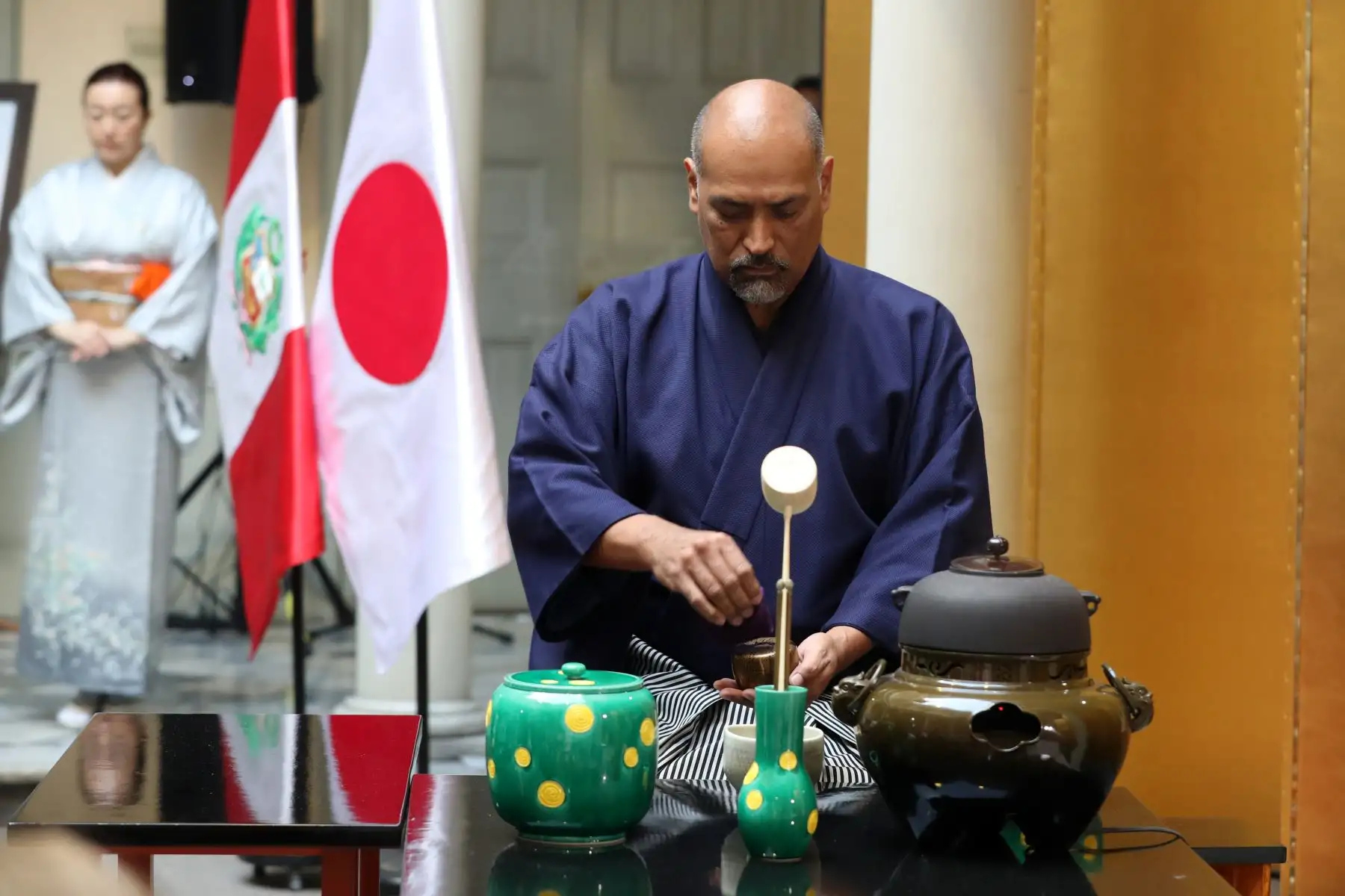 Con ceremonia del té celebran  Día de la Amistad Perú - Japón al cumplirse los 120 años de migración japonesa.  Foto: ANDINA/Melina Mejía