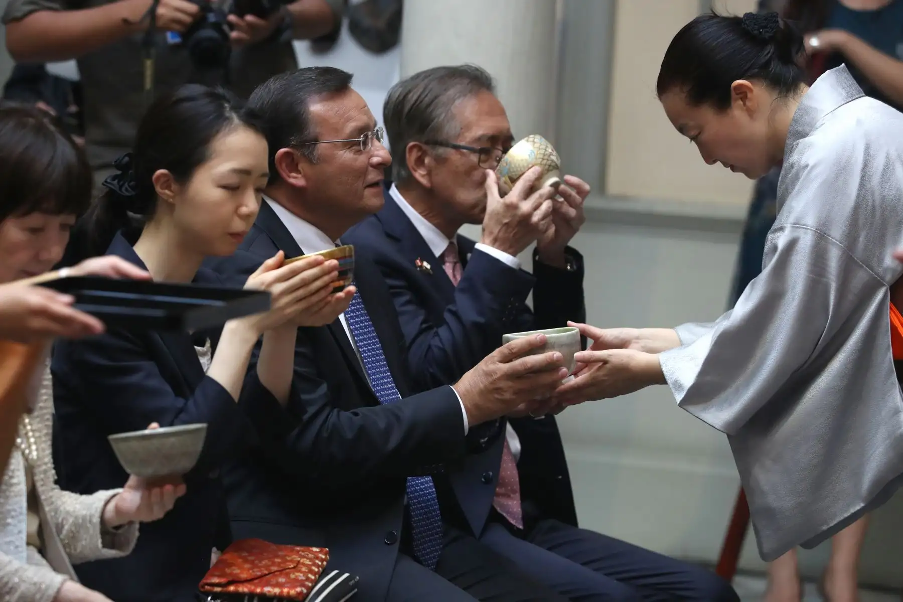 Canciller Néstor Popolizio presente en la  ceremonia del té por el   Día de la Amistad Perú - Japón al cumplirse los 120 años de migración japonesa.  Foto: ANDINA/Melina Mejía