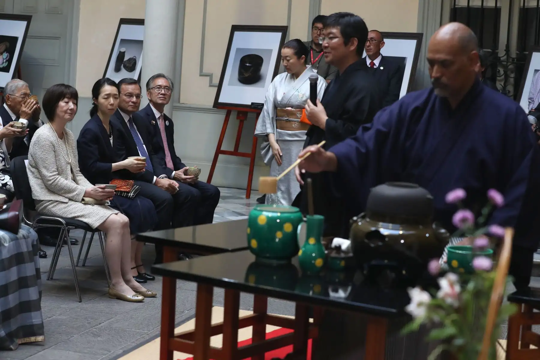Canciller Néstor Popolizio presente en la  ceremonia del té por el   Día de la Amistad Perú - Japón al cumplirse los 120 años de migración japonesa.  Foto: ANDINA/Melina Mejía