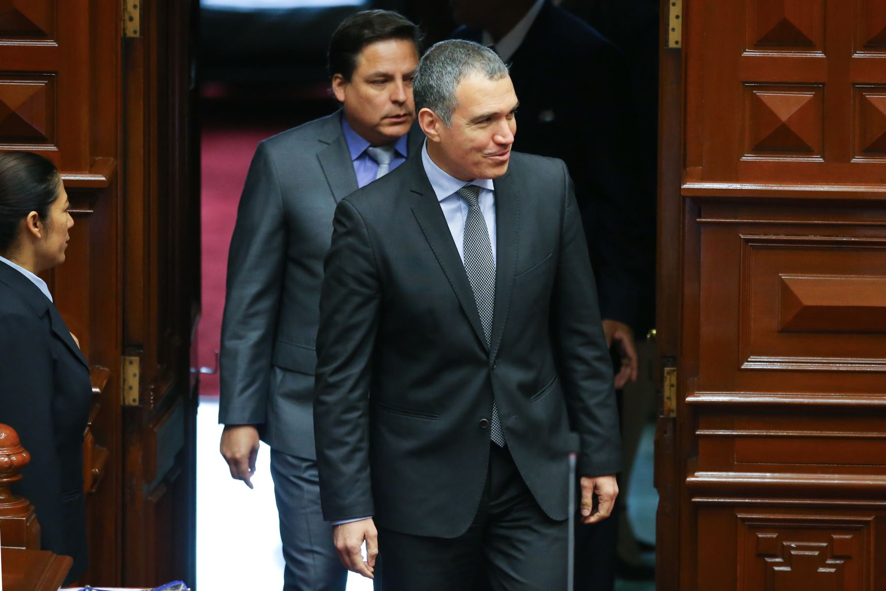 El presidente del Consejo de Ministros a su llegada al Congreso de la República. ANDINA/Vidal Tarqui