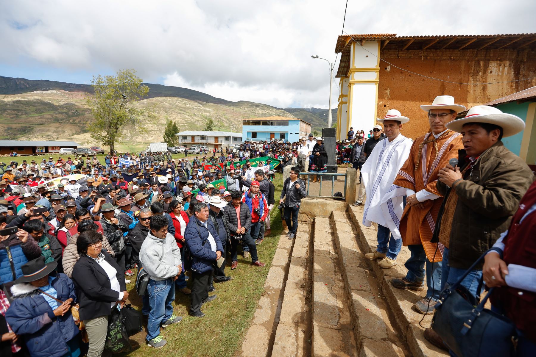 Presidente Vizcarra inaugura el Sistema de Riego del Canal Gontapachan en el Centro Poblado Rural Santa Clara, en la provincia de Siguas (Áncash) Foto: ANDINA/Prensa Presidencia
