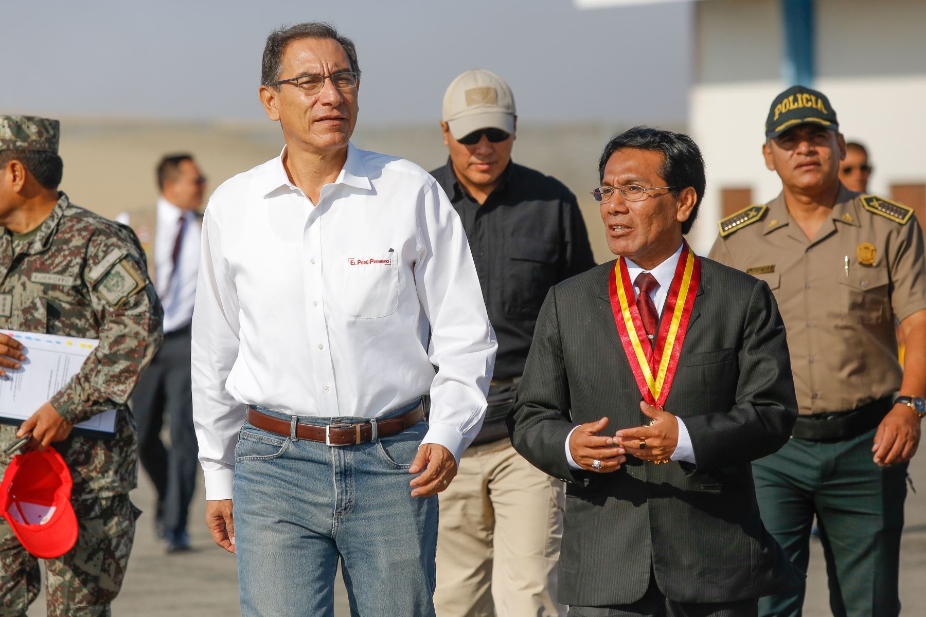 Presidente Vizcarra inaugura el Sistema de Riego del Canal Gontapachan en el Centro Poblado Rural Santa Clara, en la provincia de Siguas (Áncash) Foto: ANDINA/Prensa Presidencia