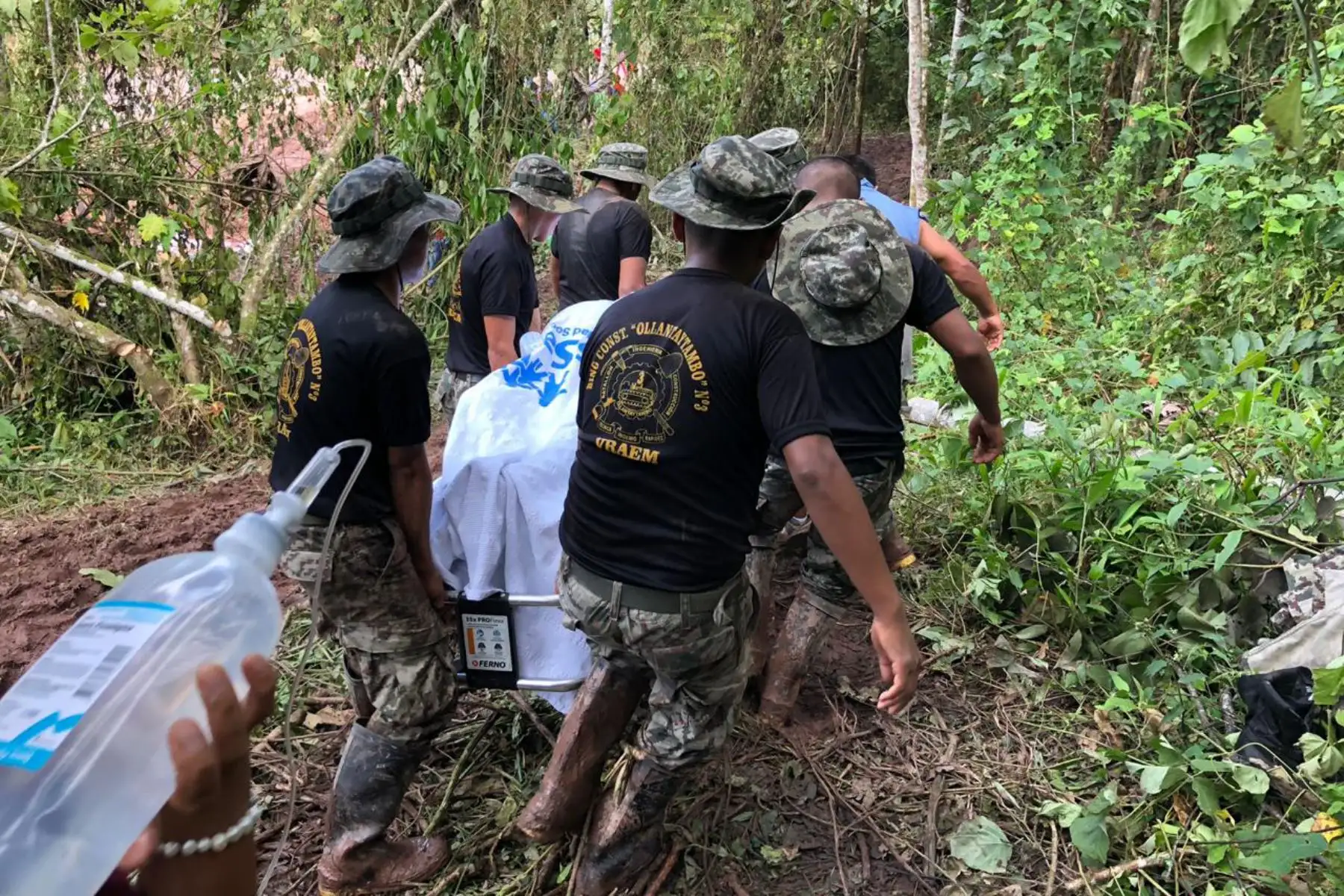 Acciones militares de apoyo humanitario de la brigada Pedro Ruiz Gallo de la Merced, frente a desastres naturales producidos en su zona de responsabilidad. Foto: ANDINA/Difusión