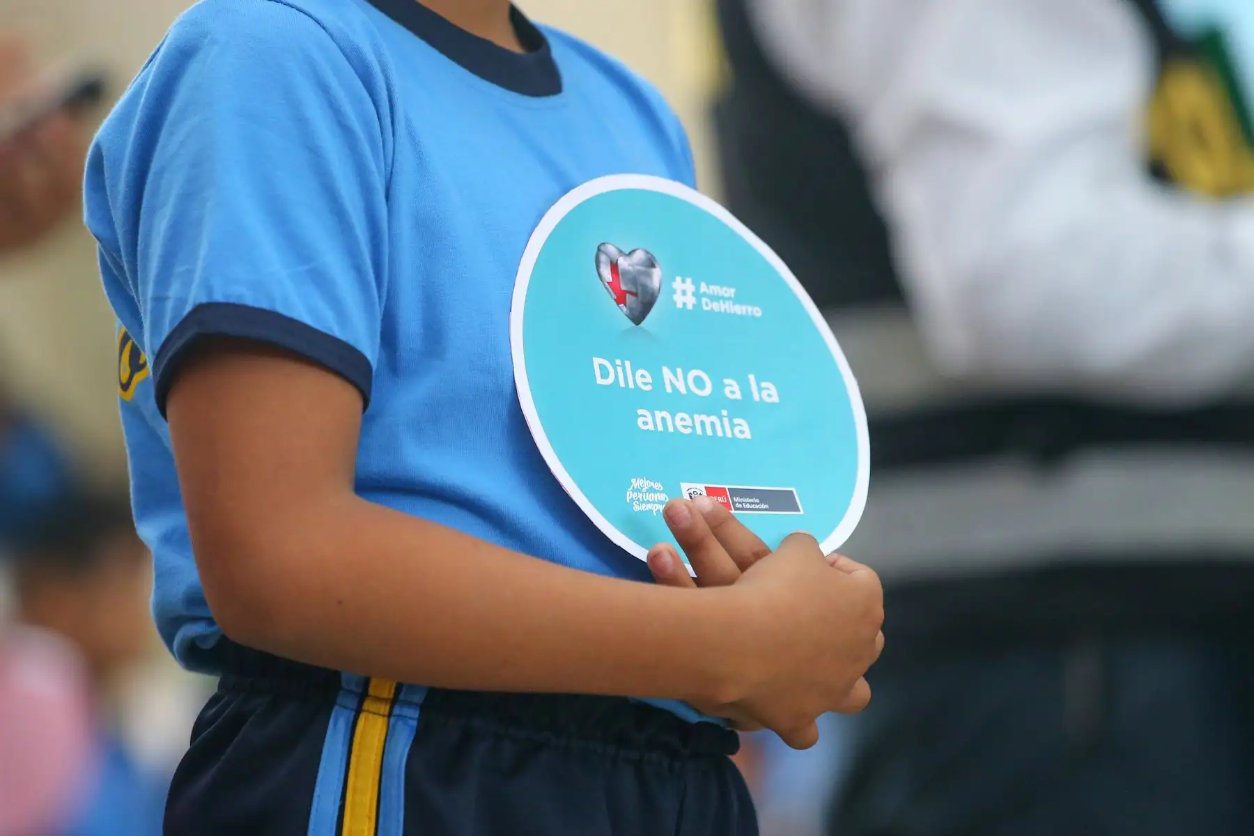 Las ministras de Desarrollo e Inclusión Social, Paola Bustamante y de Educación, Flor Pablo, participan en  la campaña de la lucha contra la anemia en los niños. Foto: ANDINA/Vidal Tarqui