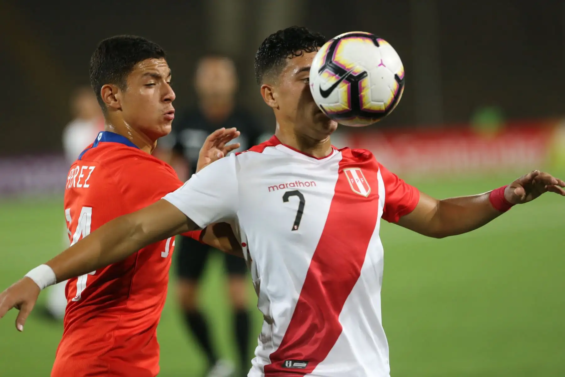 Chile vence a Perú 3-2 por el hexagonal del Sudamericano Sub 17. Foto: ANDINA/Jhony Laurente