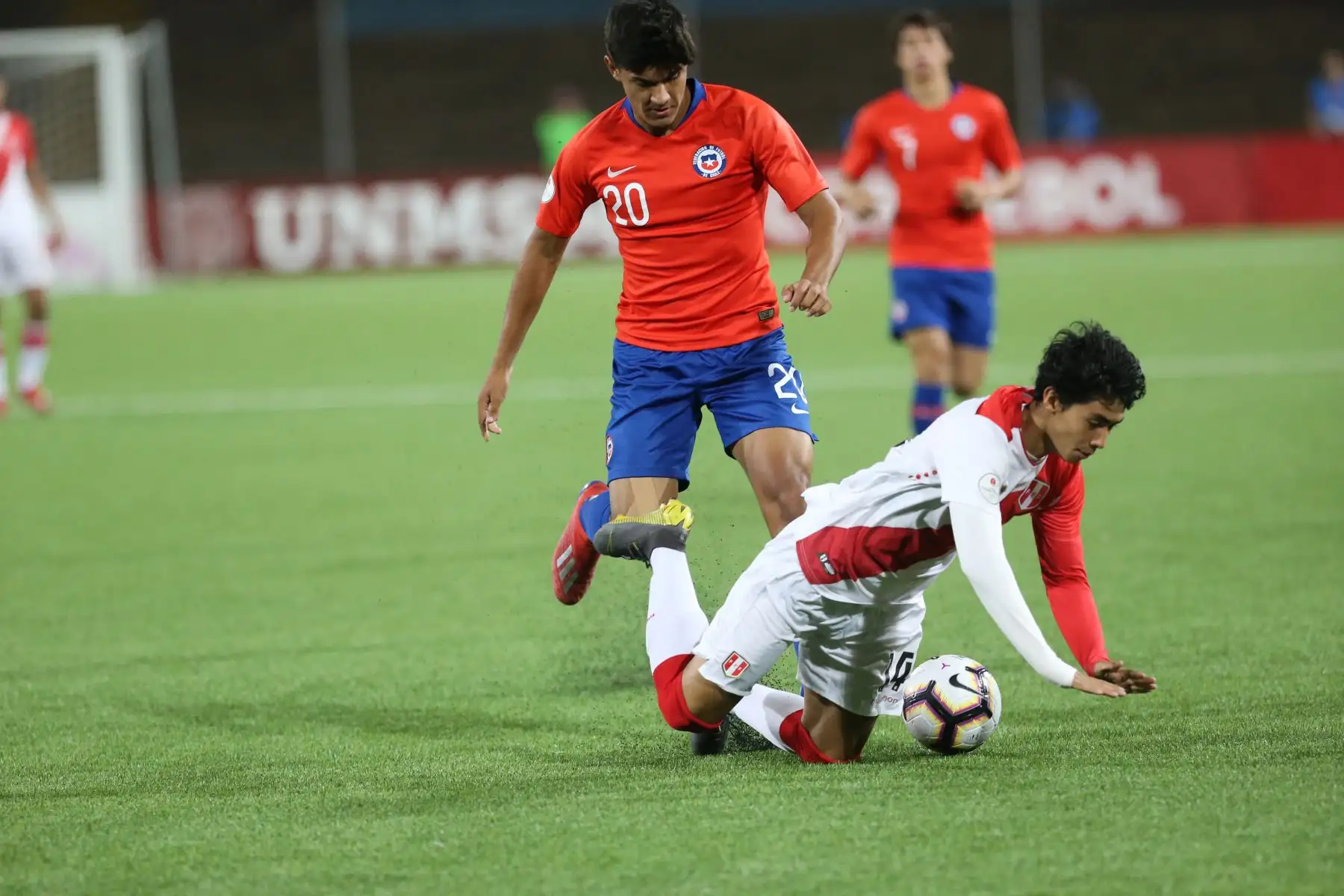 Chile vence a Perú 3-2 por el hexagonal del Sudamericano Sub 17. Foto: ANDINA/Jhony Laurente