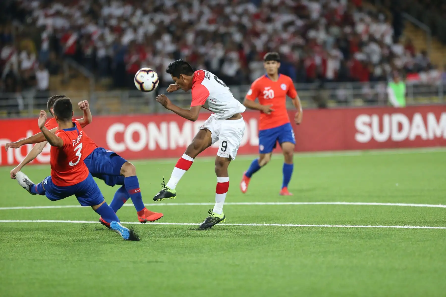 Chile vence a Perú 3-2 por el hexagonal del Sudamericano Sub 17. Foto: ANDINA/Jhony Laurente