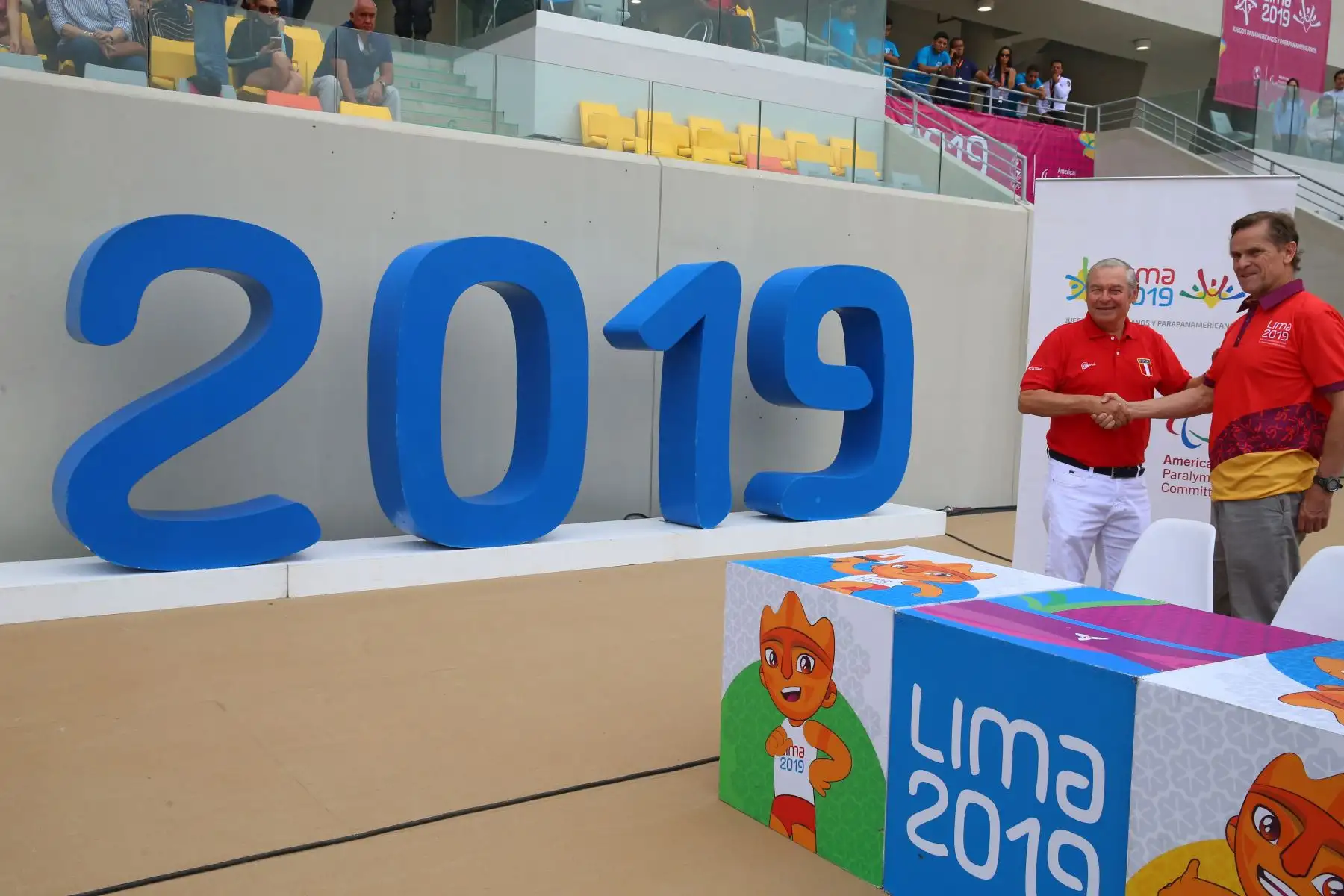 Entrega a la Federación Peruana de Atletismo y a la Asociación Nacional Paralímpica del Perú las pistas atléticas de la VIDENA para el entrenamiento de los deportistas para los Panamericanos y Parapanamericanos Lima 2019. Foto: ANDINA/ Vidal Tarqui