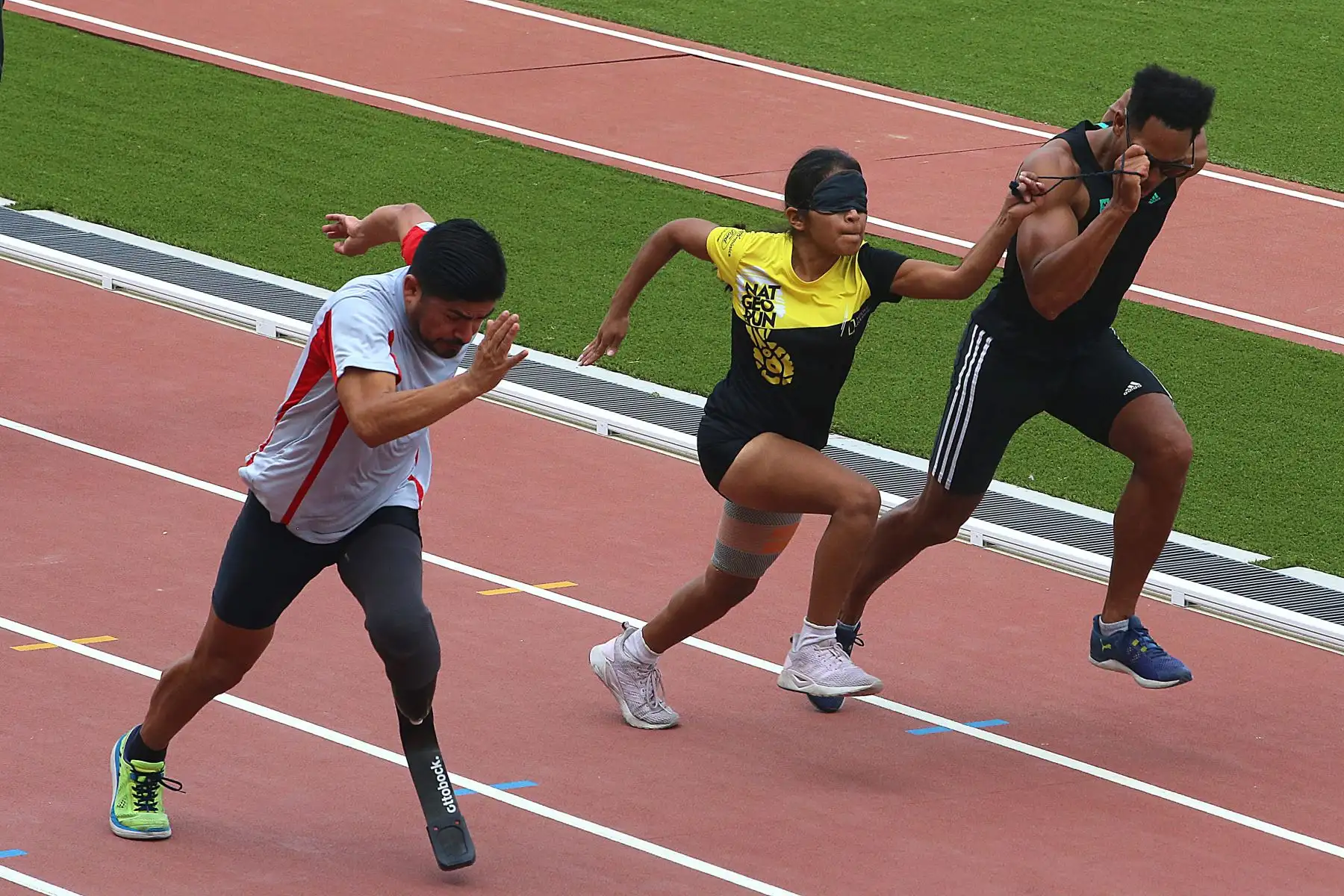 Entrega a la Federación Peruana de Atletismo y a la Asociación Nacional Paralímpica del Perú las pistas atléticas de la VIDENA para el entrenamiento de los deportistas para los Panamericanos y Parapanamericanos Lima 2019. Foto: ANDINA/ Vidal Tarqui