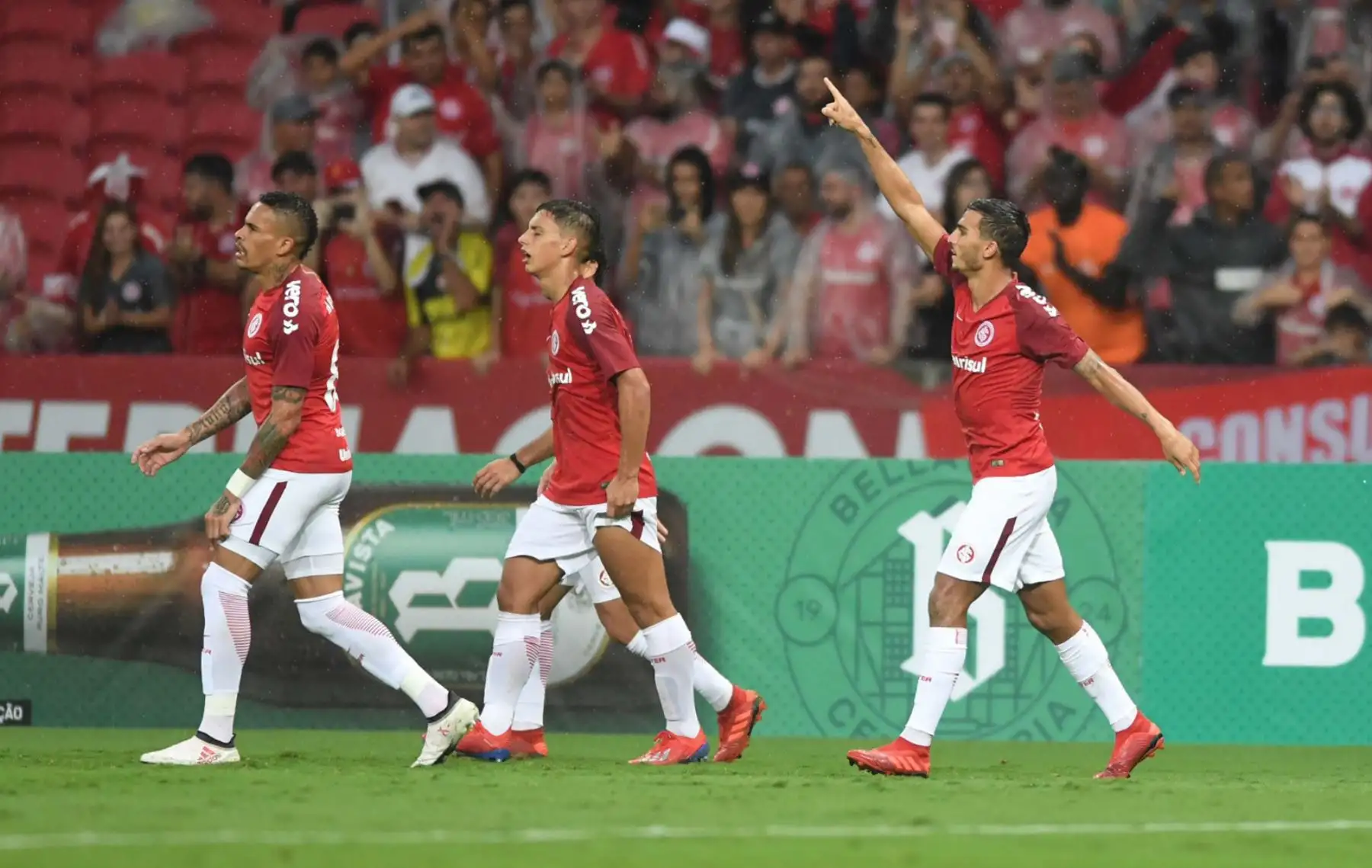 Paolo Guerrero marcó en su reaparición en los terrenos de juego y se clasificó para la final del Campeonato Gaúcho con Inter de Porto Alegre.Foto: S.C.Internacional Porto