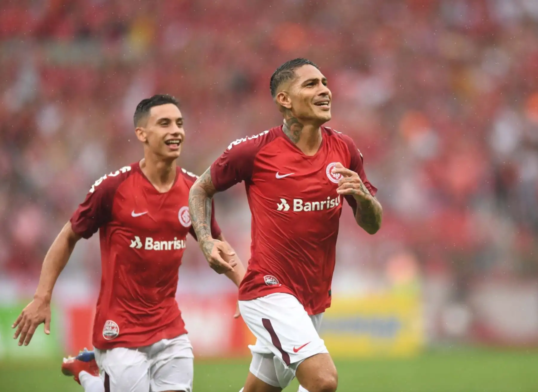 Paolo Guerrero marcó en su reaparición en los terrenos de juego y se clasificó para la final del Campeonato Gaúcho con Inter de Porto Alegre.Foto: S.C.Internacional Porto