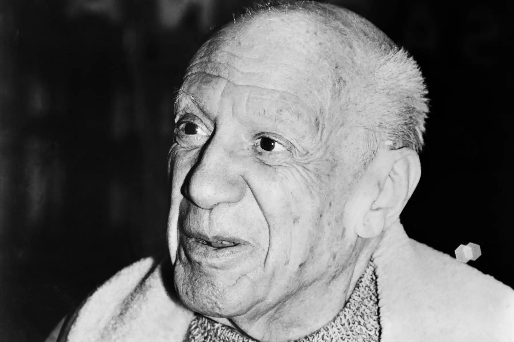 Un retrato tomado en 1973 en Vallauris muestra al pintor español Pablo Picasso.Foto: AFP