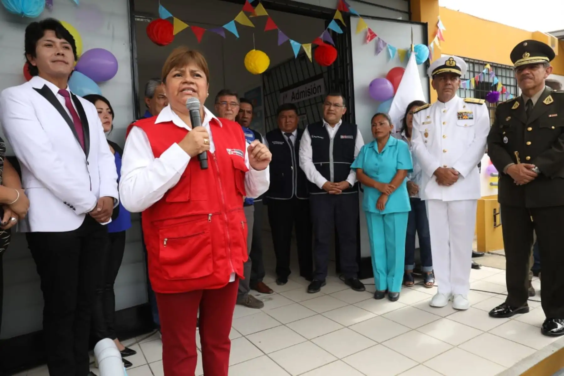 Ministra de salud, Zulema Tomás,  participa en la presentación del  del remodelado Puesto de Salud “Edilberto Ramos” en el marco del Día Mundial de la Salud.Foto: ANDINA/Difusión