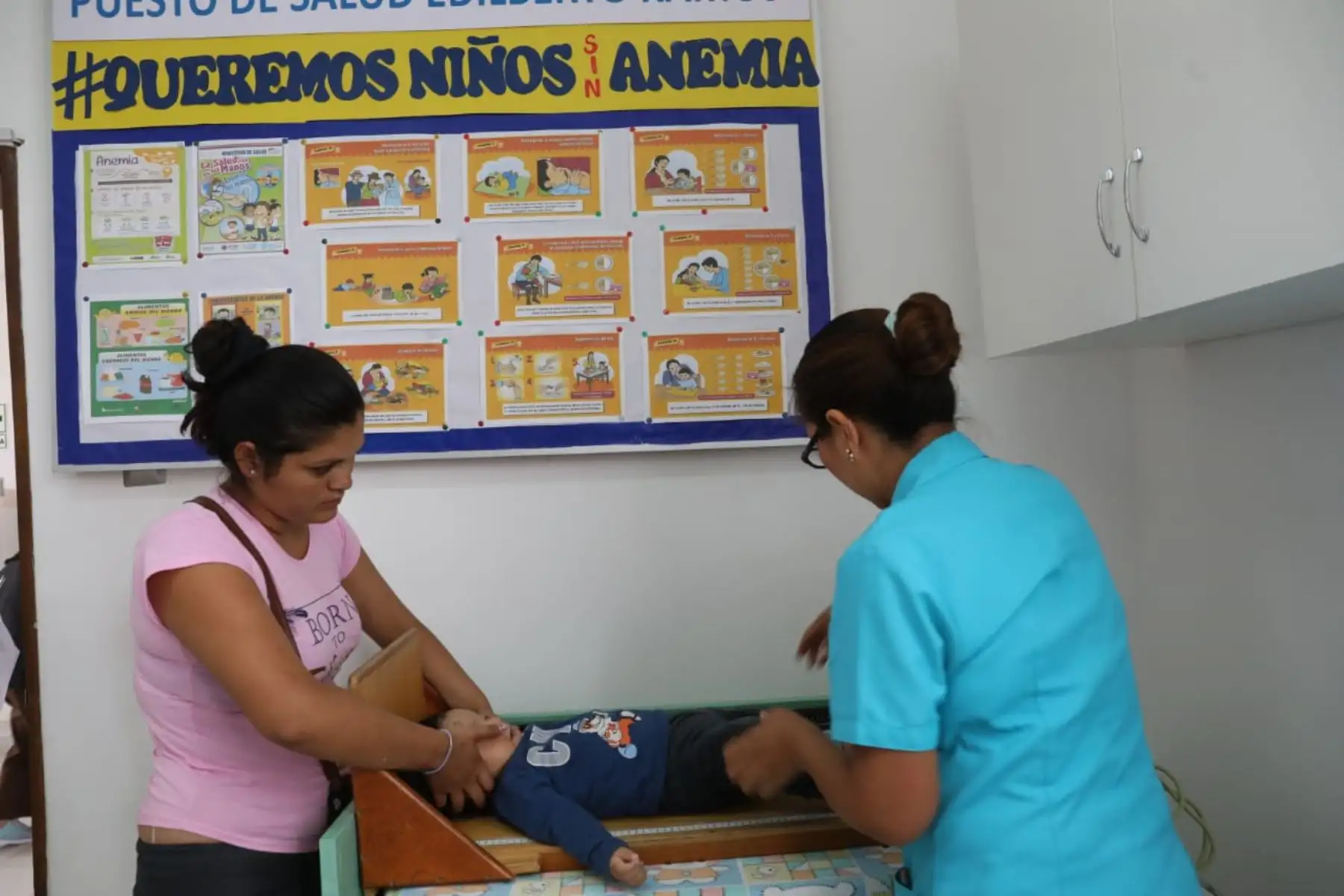 Ministra de salud, Zulema Tomás,  participa en la presentación del  del remodelado Puesto de Salud “Edilberto Ramos” en el marco del Día Mundial de la Salud.Foto: ANDINA/Difusión