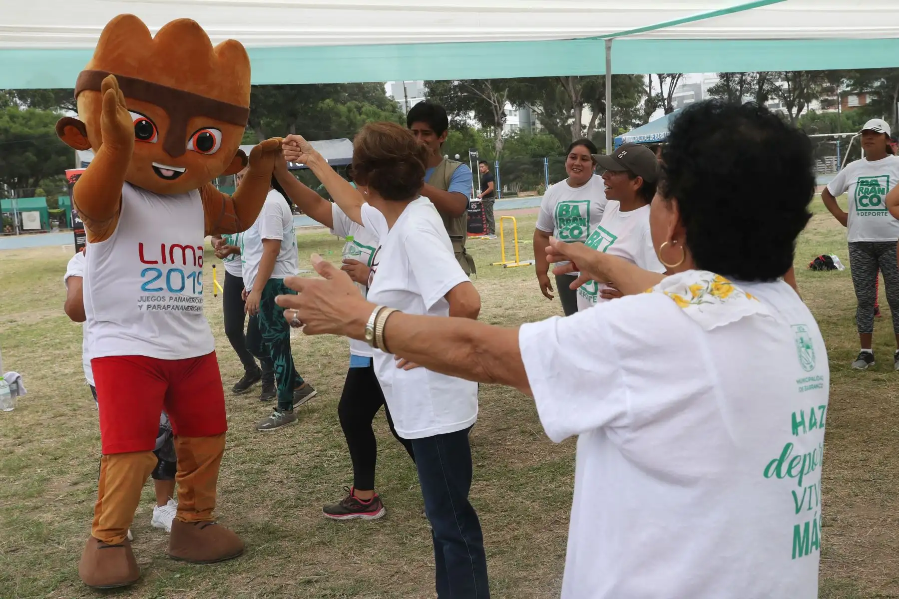 Los Juegos Panamericanos y Parapanamericanos Lima 2019 estuvieron presentes en la celebración del Día Mundial de la Actividad Física organizada por la municipalidad de Barranco.  Foto: ANDINA/Melina Mejía