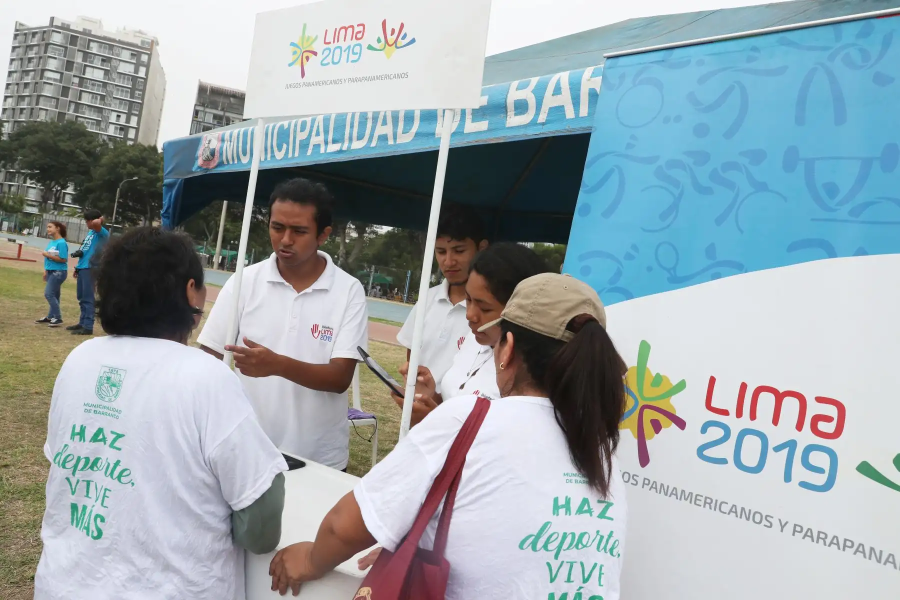 Los Juegos Panamericanos y Parapanamericanos Lima 2019 estuvieron presentes en la celebración del Día Mundial de la Actividad Física organizada por la municipalidad de Barranco.  Foto: ANDINA/Melina Mejía