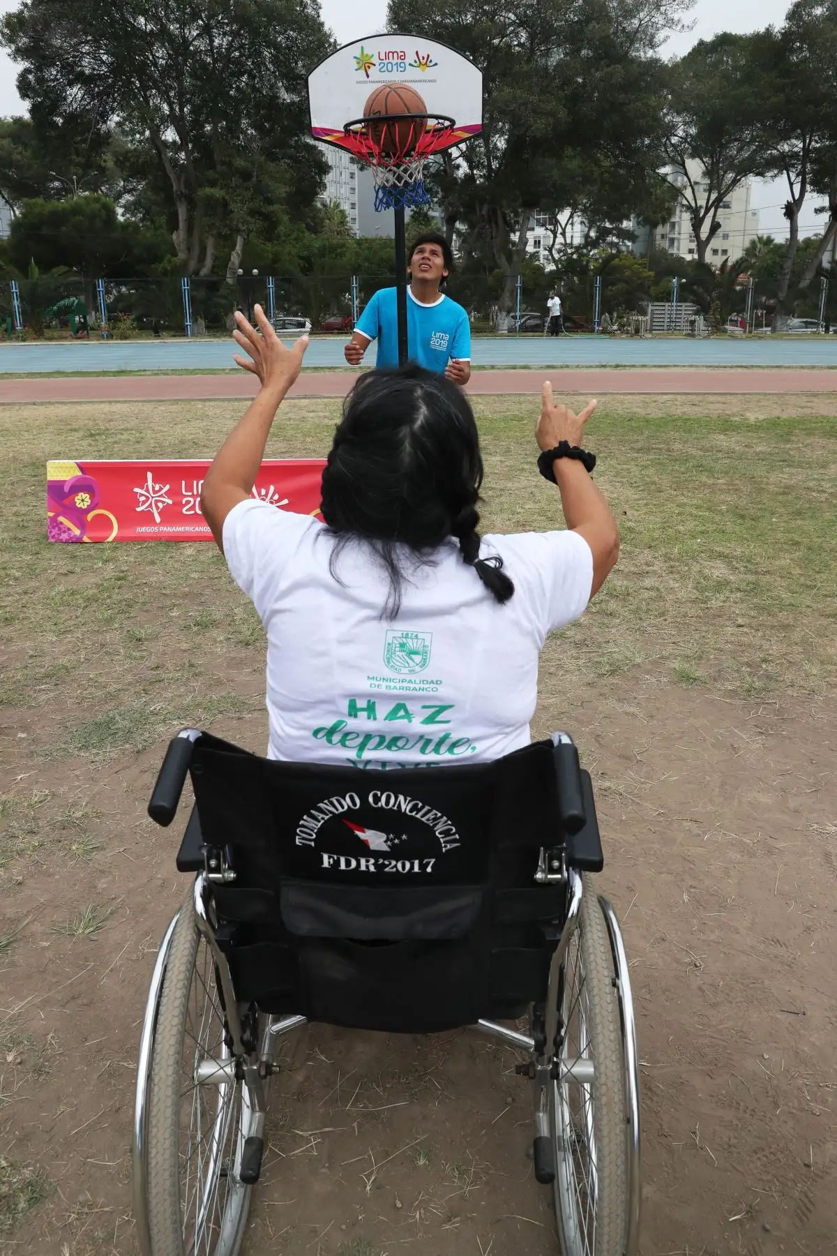 Los Juegos Panamericanos y Parapanamericanos Lima 2019 estuvieron presentes en la celebración del Día Mundial de la Actividad Física organizada por la municipalidad de Barranco.  Foto: ANDINA/Melina Mejía