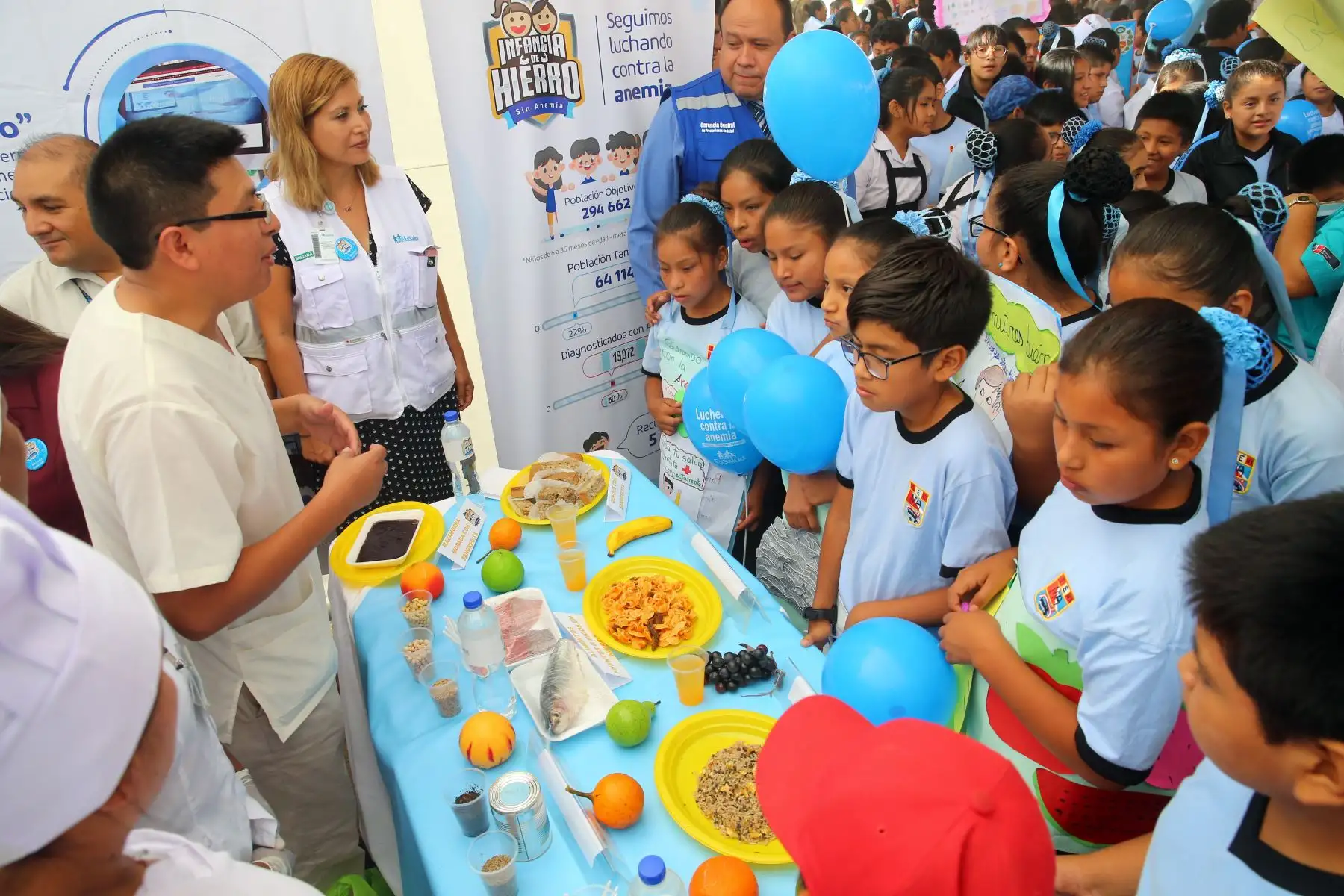 Gran Cruzada contra la Anemia en el país con el objetivo de proteger contra esta enfermedad a los niños menores de tres años de edad y a las gestantes. Foto: ANDINA/Vidal Tarqui