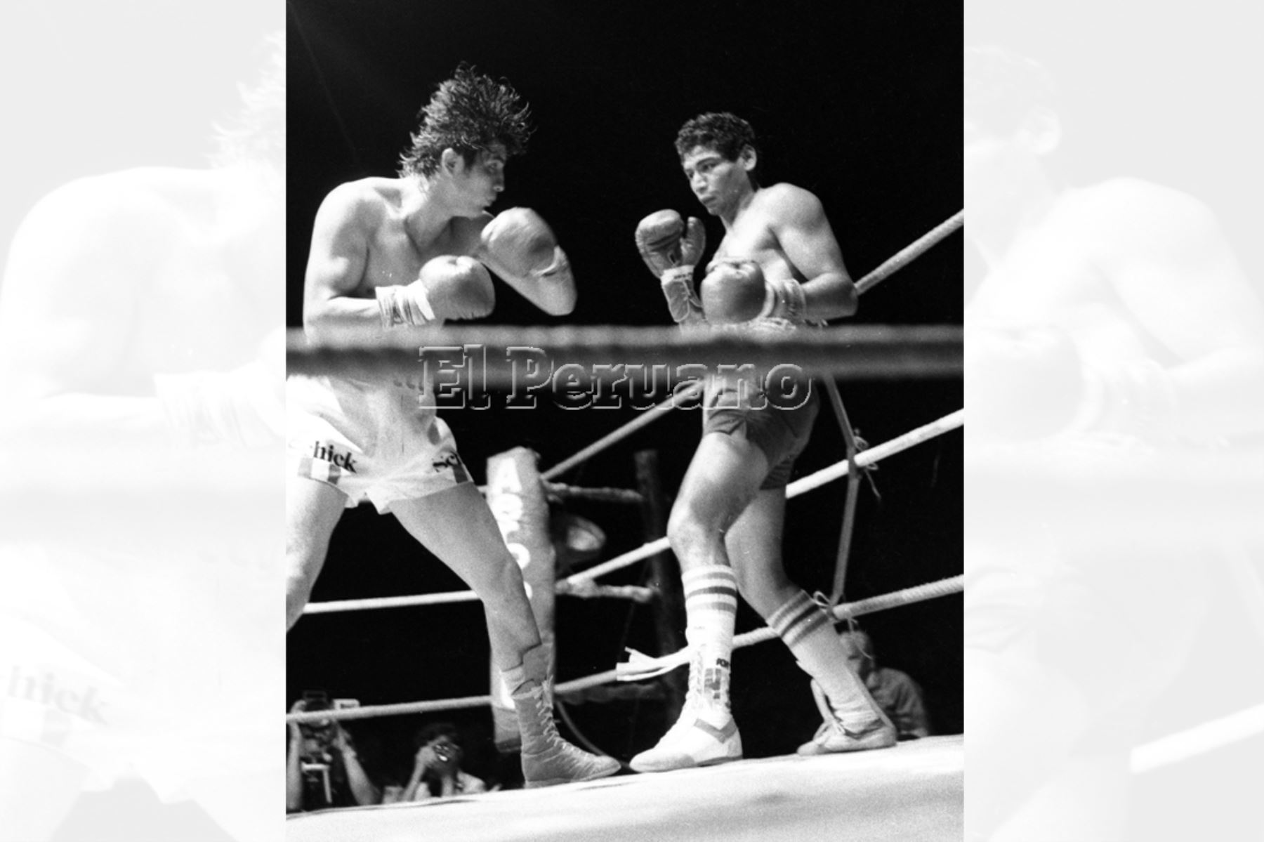 Lima- 26 enero 1984 / En una titánica pelea Fernando Rocco derrotó por puntos al venezolano Hugo Rengifo y retuvo la corona continental de los welter.