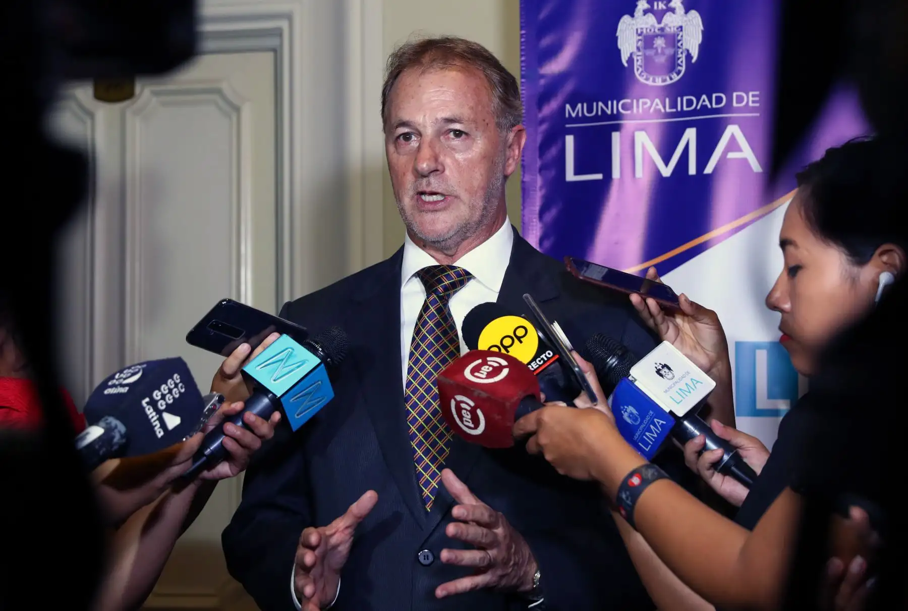 El Alcalde de Lima  Jorge Muñoz inauguro el primer Roadshow “Promoción de la Inversión Privada en Lima” .Foto: ANDINA/Norman Córdova