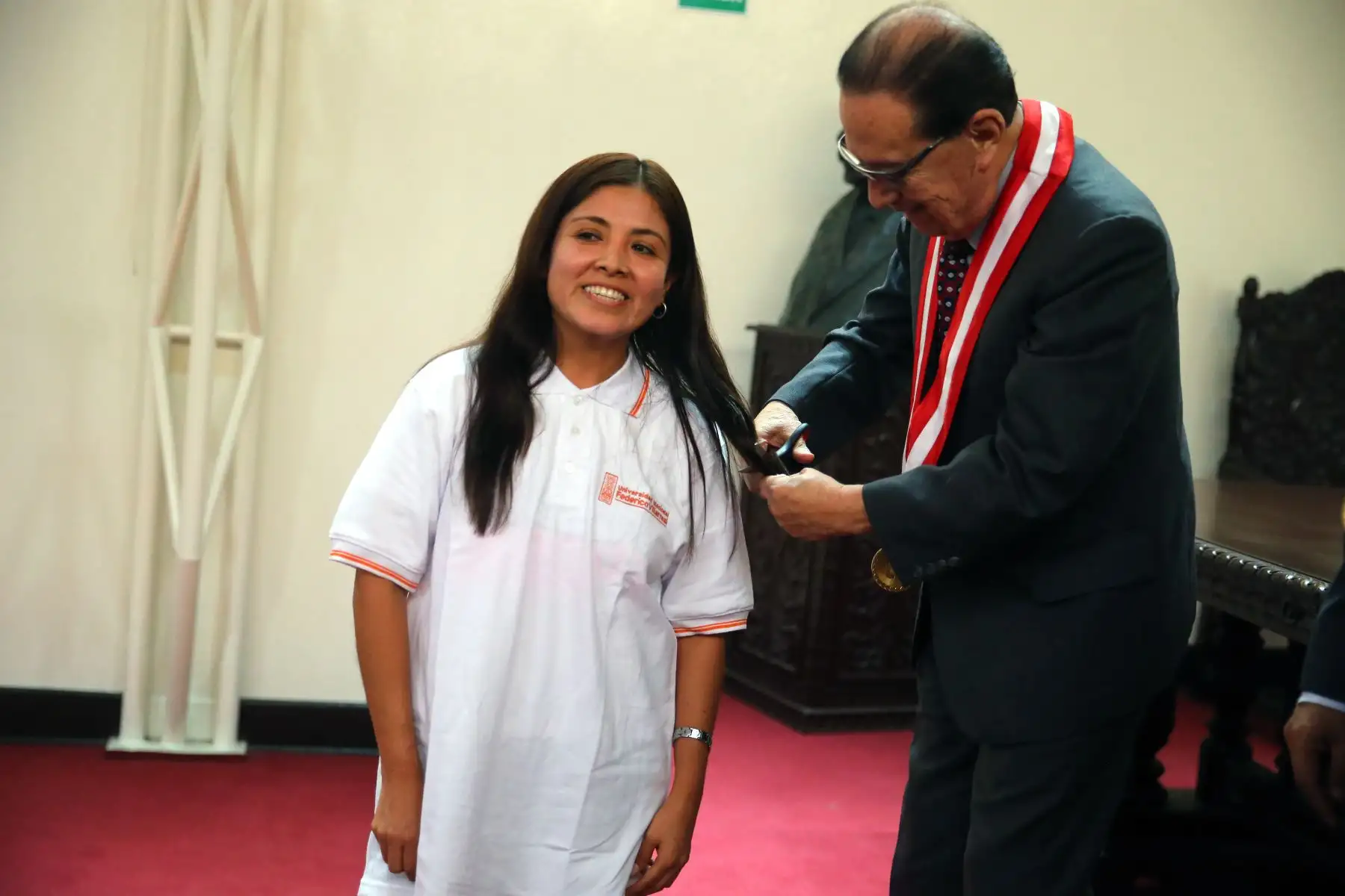 Universidad Nacional Federico Villarreal, realiza la premiación a los mejores ingresantes 2019. Foto: ANDINA/Vidal Tarqui