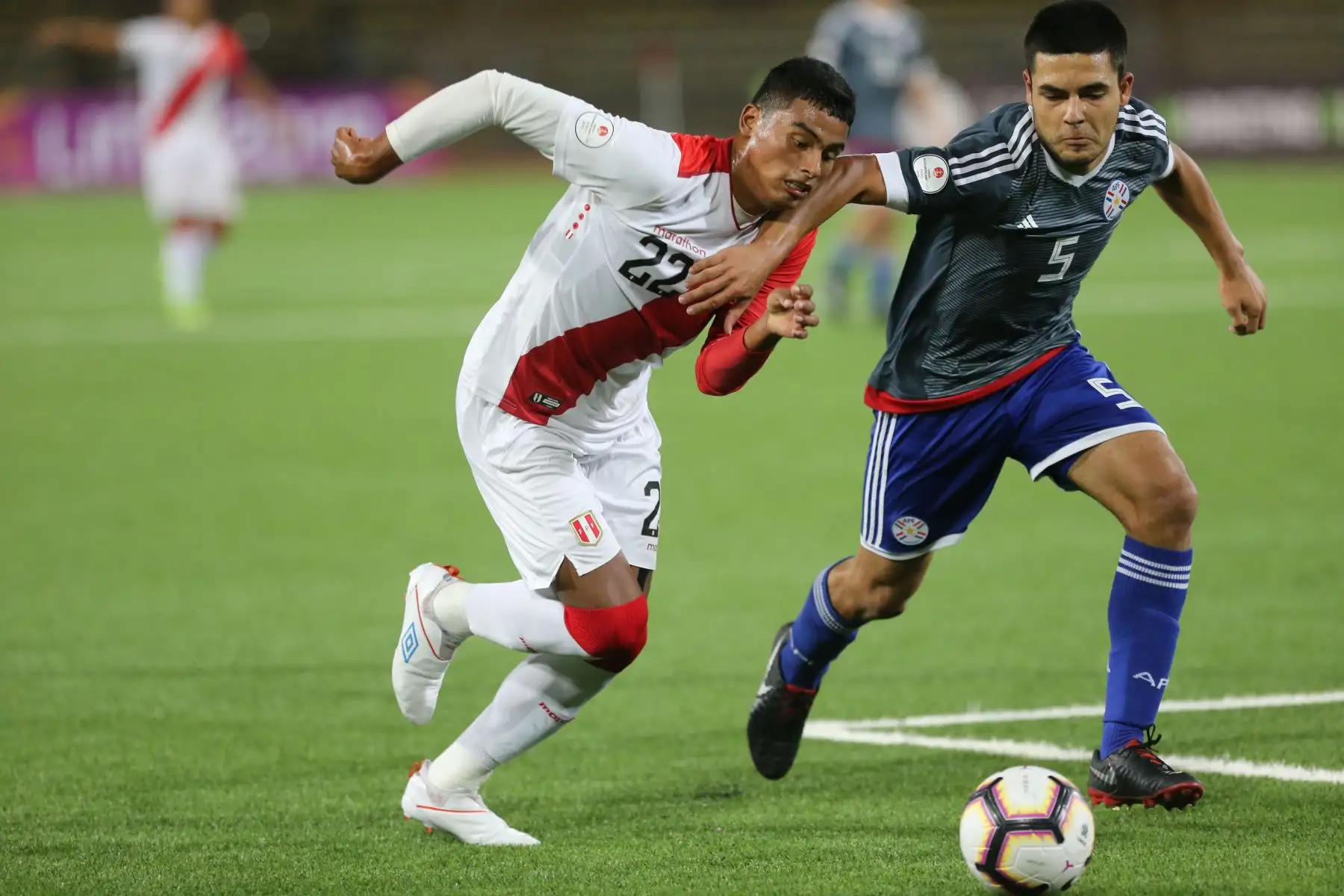 Perú pierde 2-0 ante Paraguay  por la tercera jornada del hexagonal final del Sudamericano Sub 17 Perú 2019 en el Estadio de la Universidad Nacional Mayor de San Marcos.Foto: ANDINA/Jhony Laurente