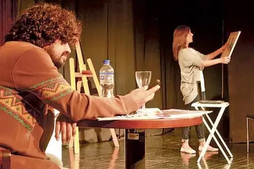 Escena de la obra de teatro Contra el viento del norte