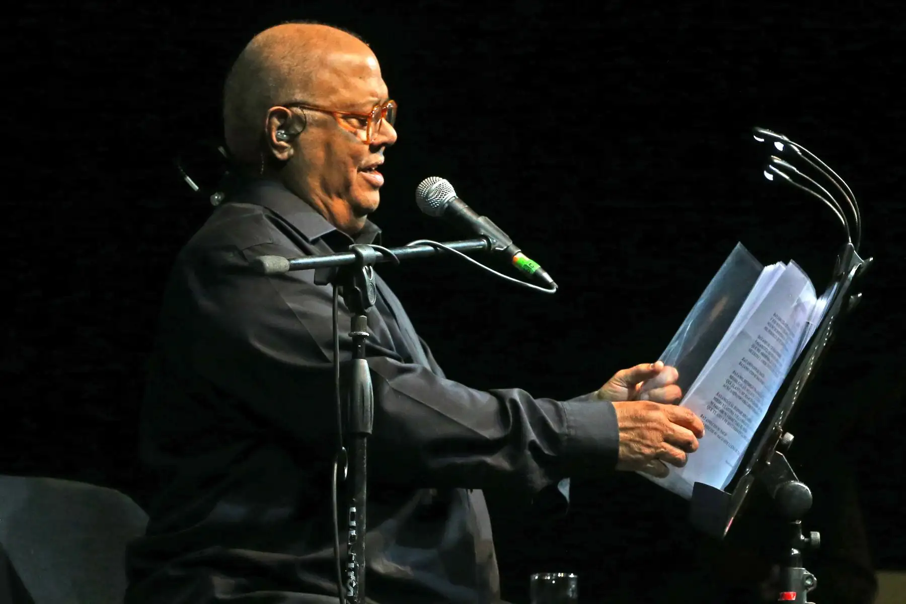 Pablo Milanés en concierto en Lima. 
Foto: ANDINA/Vidal Tarqui