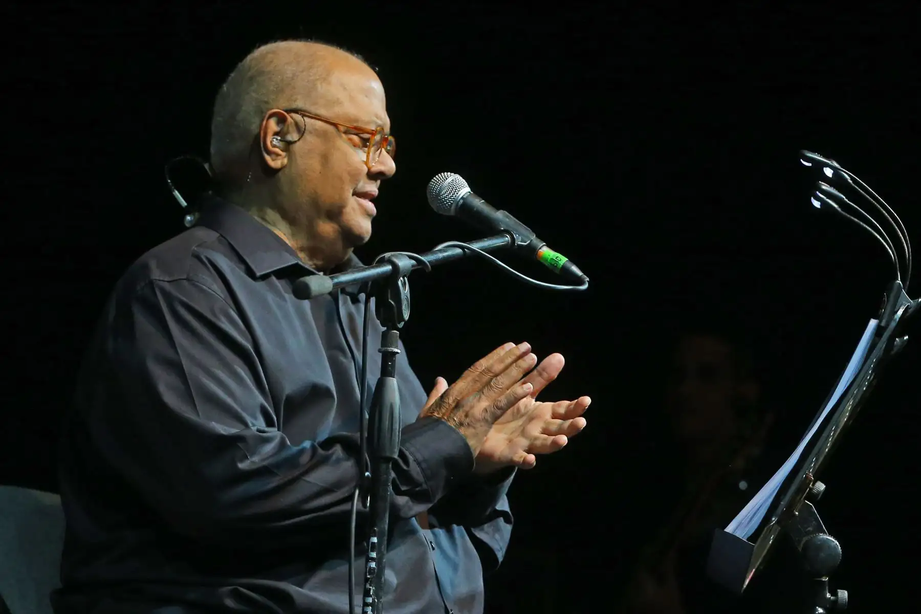 Pablo Milanés en concierto en Lima. 
Foto: ANDINA/Vidal Tarqui