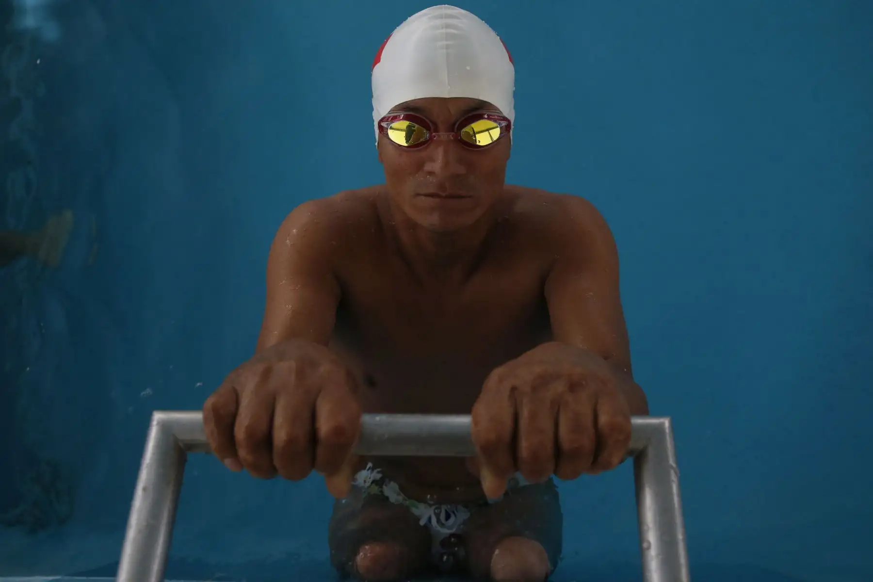 Parapanamericanos Lima 2019. Juancito León Duran, Deportista de Paranatación. Foto: ANDINA/Nathalie Sayago