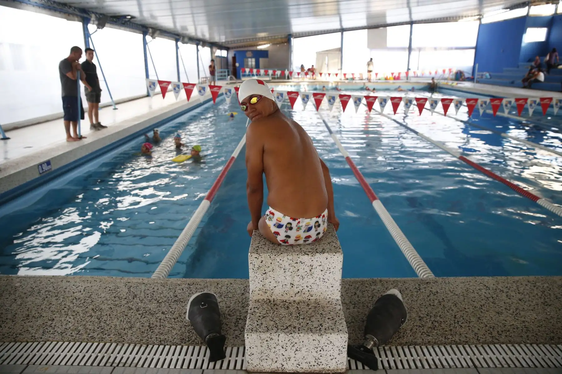 Parapanamericanos Lima 2019. Juancito León Duran, Deportista de Paranatación. Foto: ANDINA/Nathalie Sayago