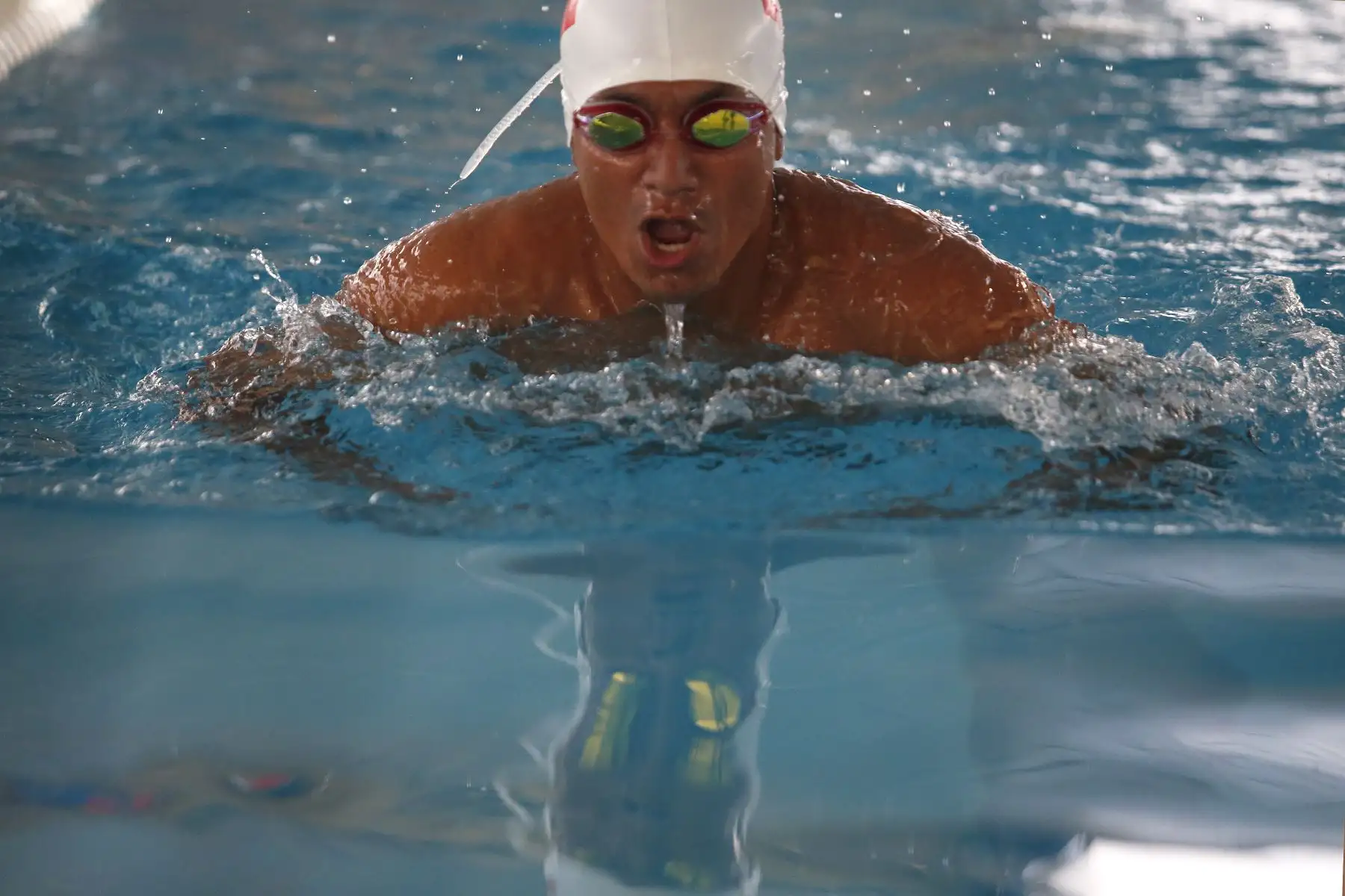 Parapanamericanos Lima 2019. Juancito León Duran, Deportista de Paranatación. Foto: ANDINA/Nathalie Sayago