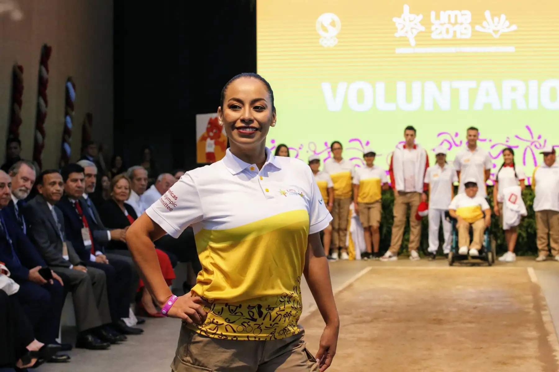 Panamericanos Lima 2019. Lima 2019 presentó los uniformes oficiales de los juegos en la pasarela de Perú Moda y contó con la presencia del Ministro de Comercio Exterior y Turismo Edgar Vásquez, Carlos Neuhaus, Jefe Comite Organizador Lima 2019 y el  Presidente de Panam Sports, Neven Ilic. Foto: ANDINA/Nathalie Sayago
