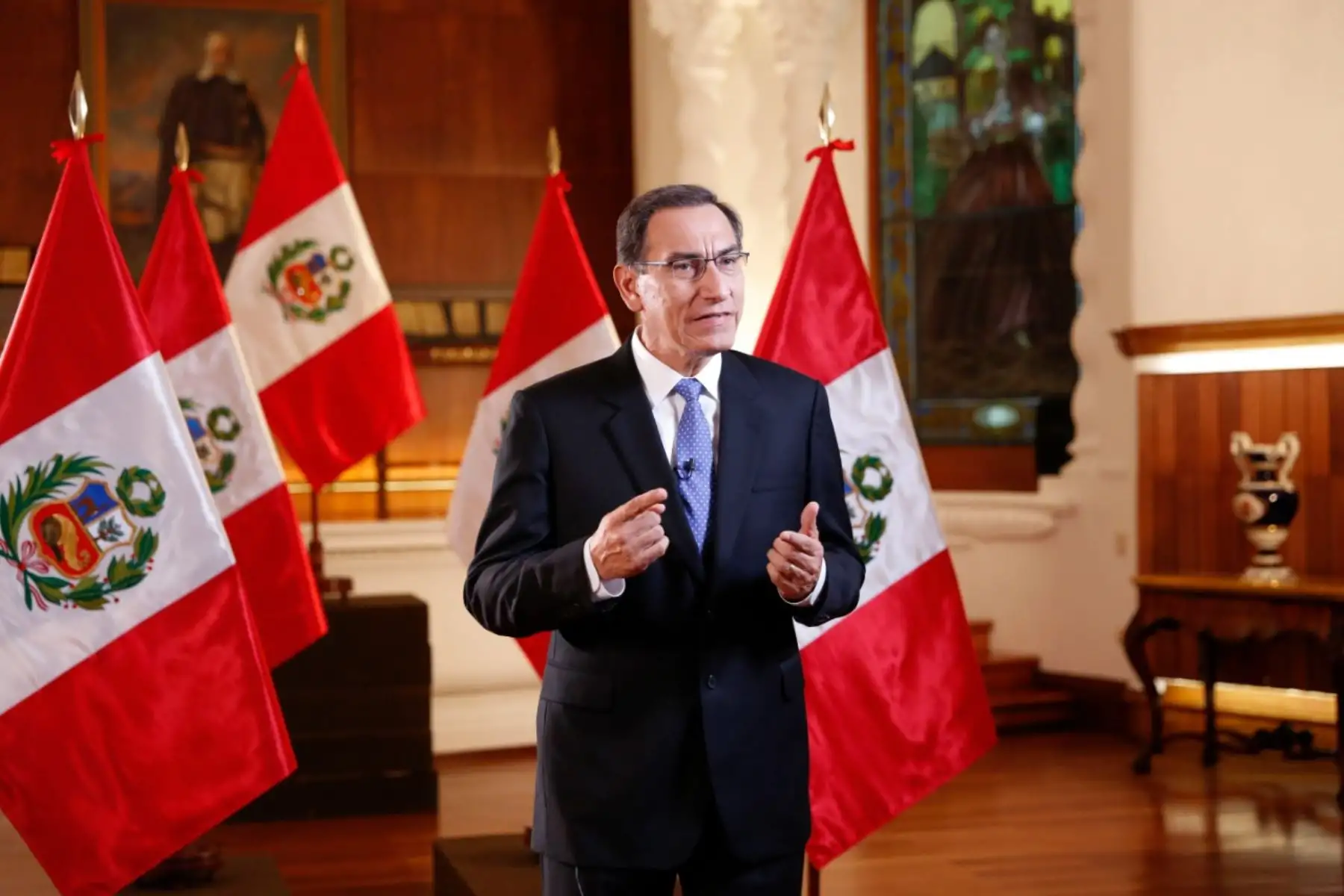 Mensaje a la nación del presidente de la República, Martín Vizcarra.Foto: ANDINA/Carla Patiño/Prensa Presidencia
