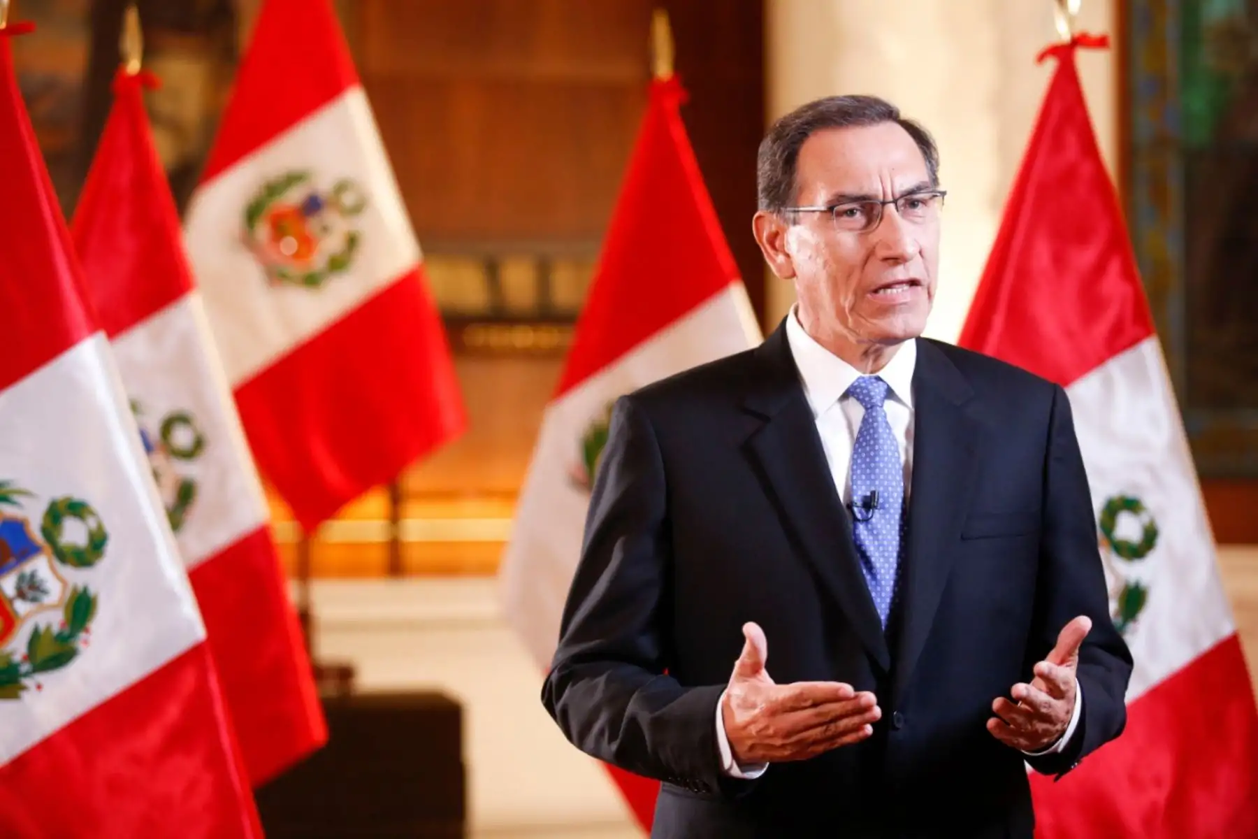 Mensaje a la nación del presidente de la República, Martín Vizcarra.Foto: ANDINA/Carla Patiño/Prensa Presidencia
