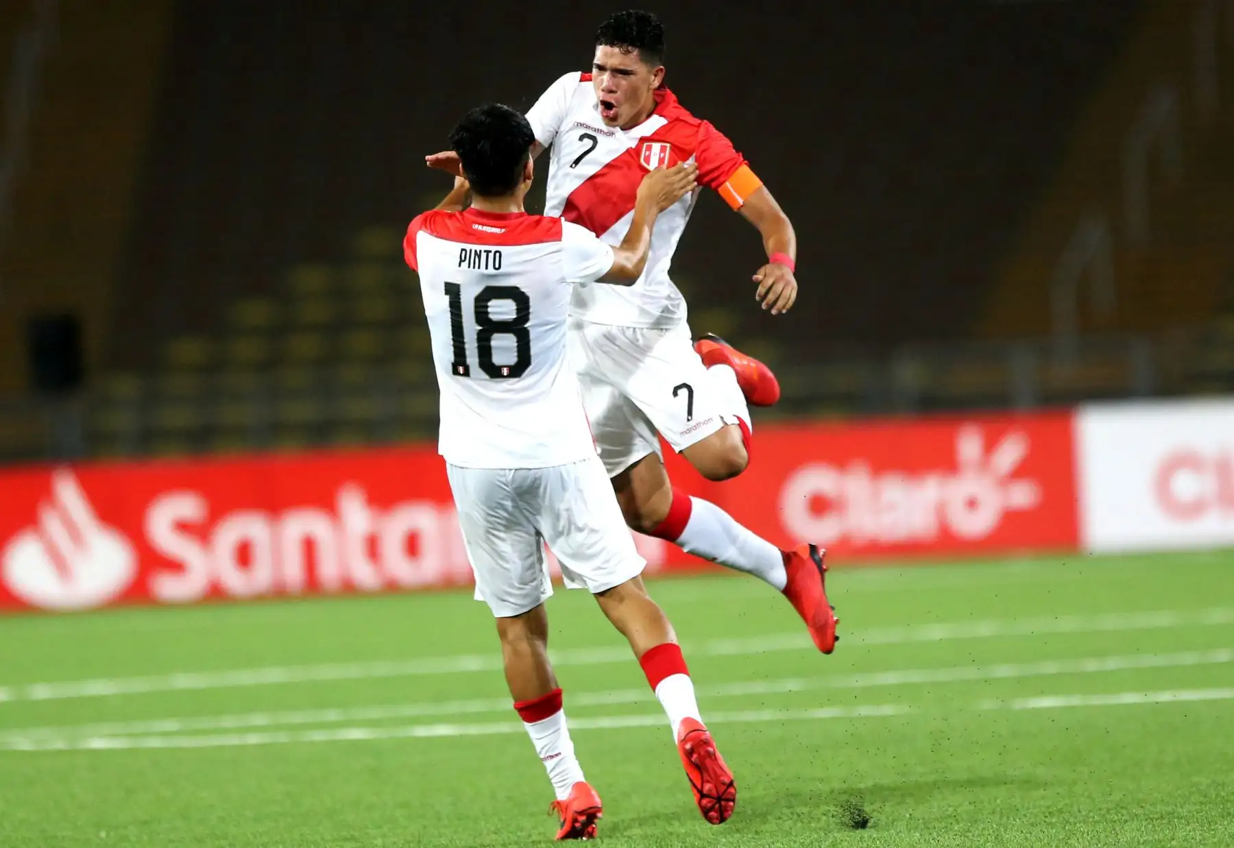 Perú empata 1-1 con Ecuador por el Sudamericano Sub 17 por el hexagonal final en el estadio Universidad San Marcos.Foto: ANDINA/Jhony Laurente