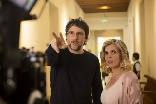 Escena del rodaje de la cinta nacional "Intercambiadas".