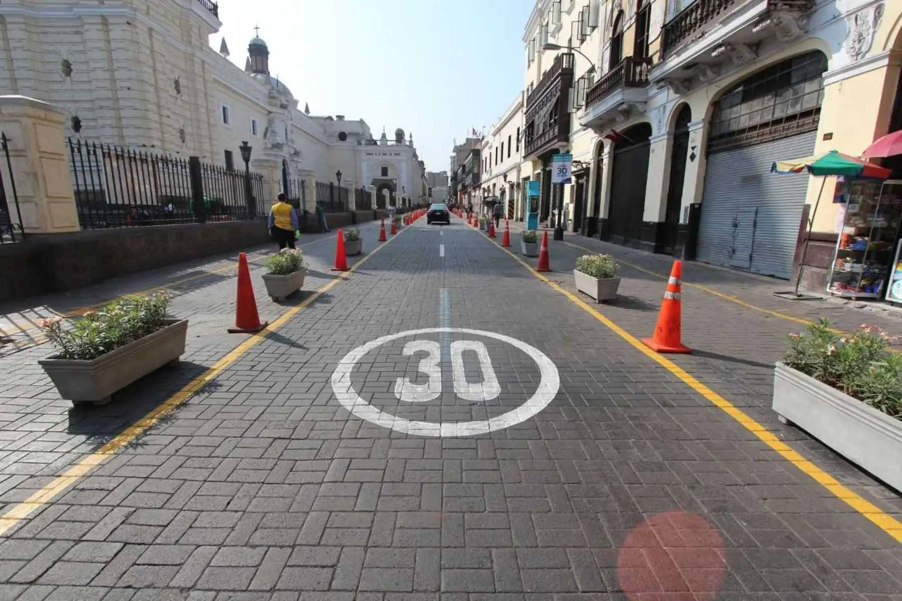 Vehículos deberán circular a 30 km/h en el Centro Histórico de Lima. Foto: ANDINA/Difusión.