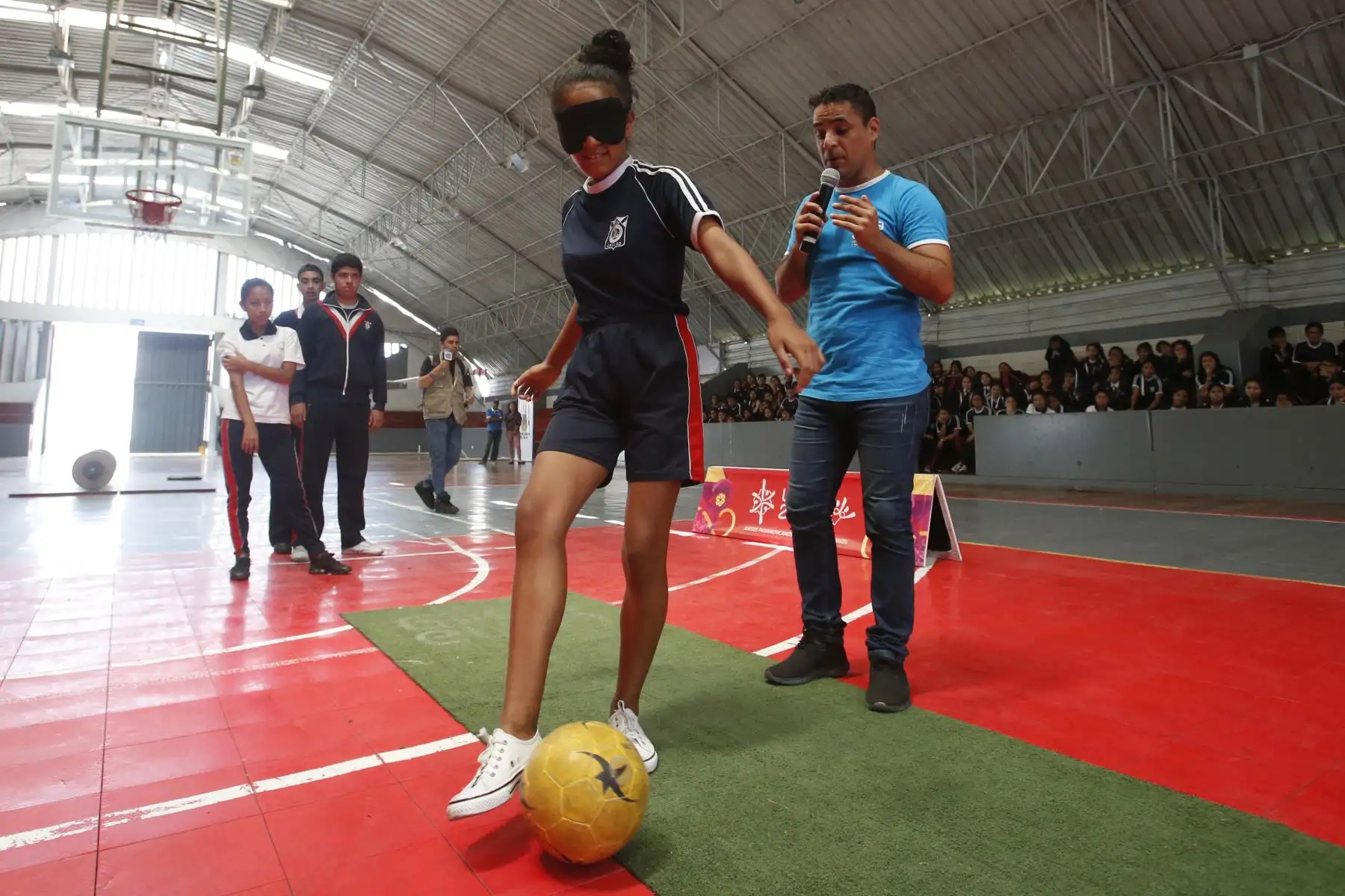 Exhibición de disciplinas de los juegos Panamericanos y Parapanamericanos Lima 2019 en las instalaciones del Polideportivo Miguel Grau en el Callao. Foto: ANDINA/Nathalie Sayago