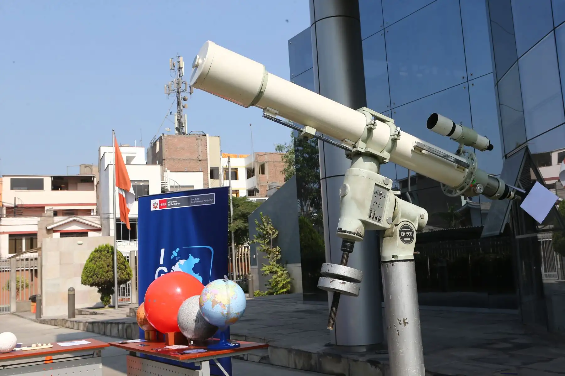 IGP presentará el telescopio Takahachi, por el Día Internacional de la Astronomía. Foto: ANDINA/Héctor Vinces.