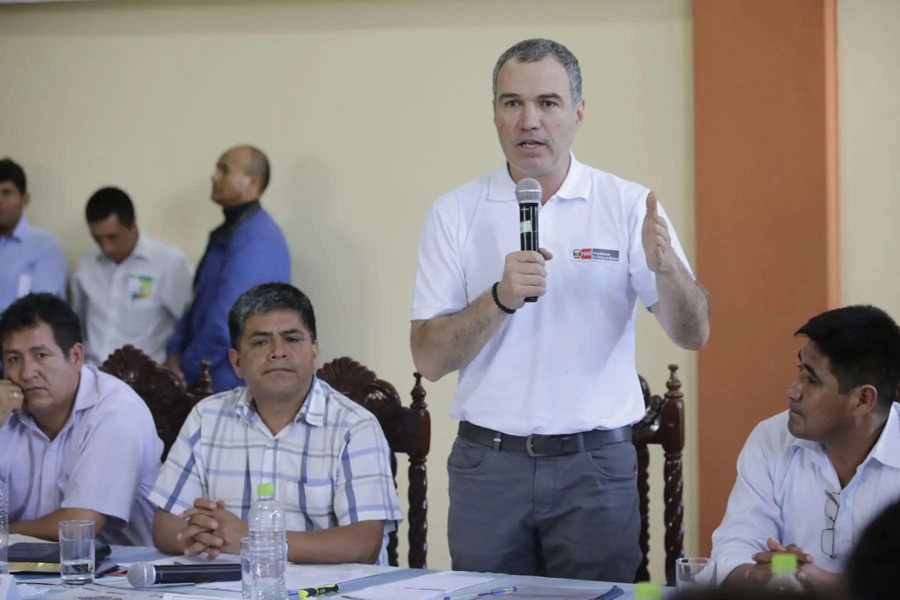 El presidente del Consejo de Ministros, Salvador del Solar, participó en una mesa de trabajo entre el Gobierno Central y las autoridades de la Mancomunidad Regional de Los Andes, en el Vraem. Foto: ANDINA/PCM.