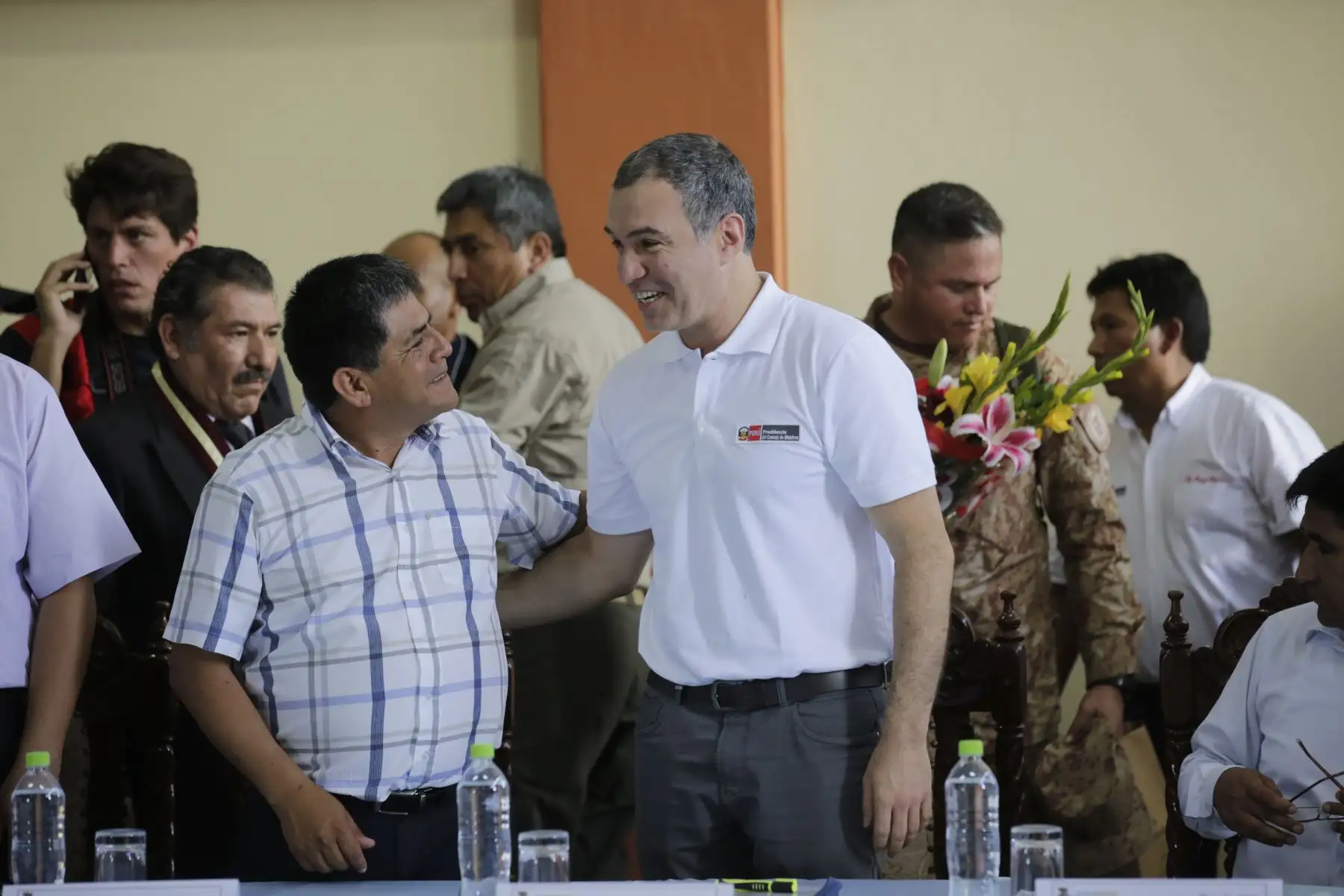 El presidente del Consejo de Ministros, Salvador del Solar, participó en una mesa de trabajo entre el Gobierno Central y las autoridades de la Mancomunidad Regional de Los Andes, en el Vraem. Foto: ANDINA/PCM.
